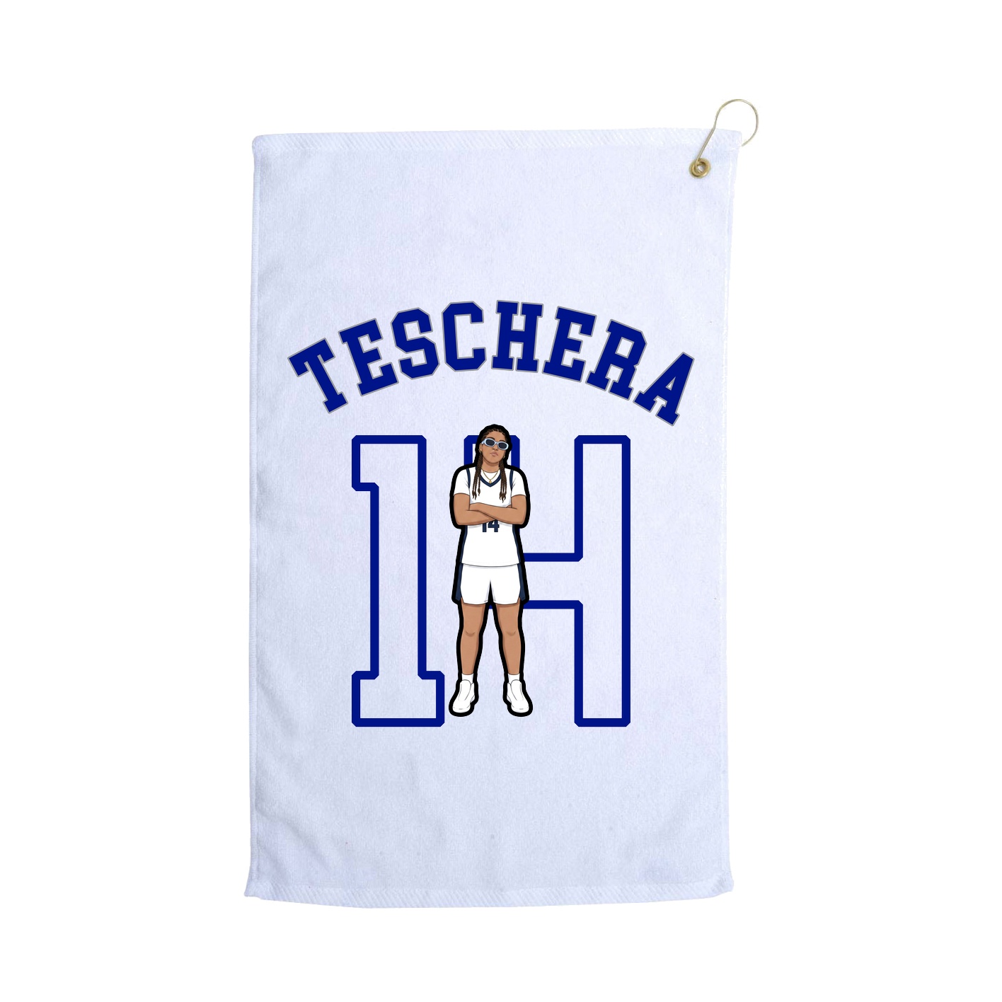 Golf Towel — Shirsey Arch in White