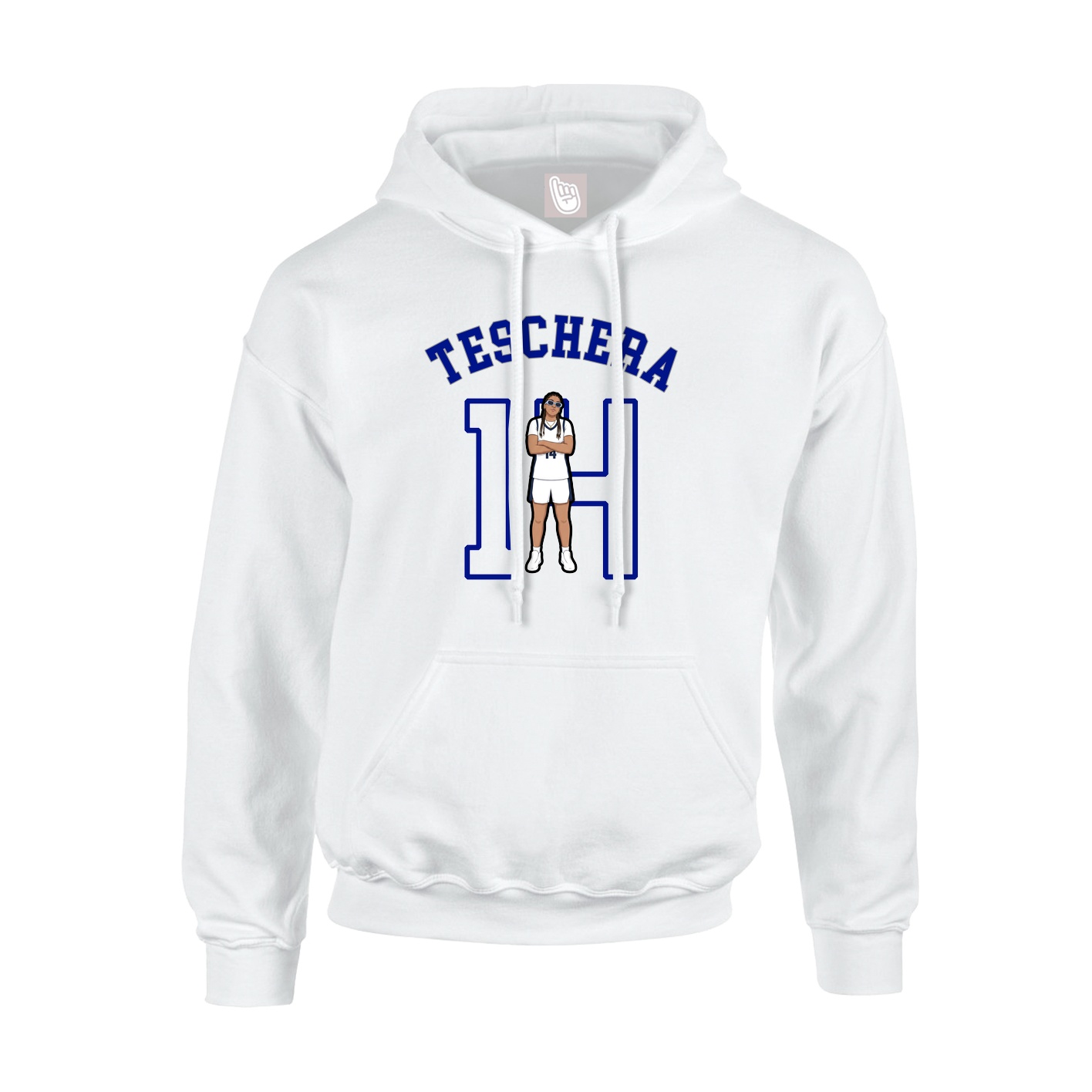 Hoodie — Shirsey Arch in White
