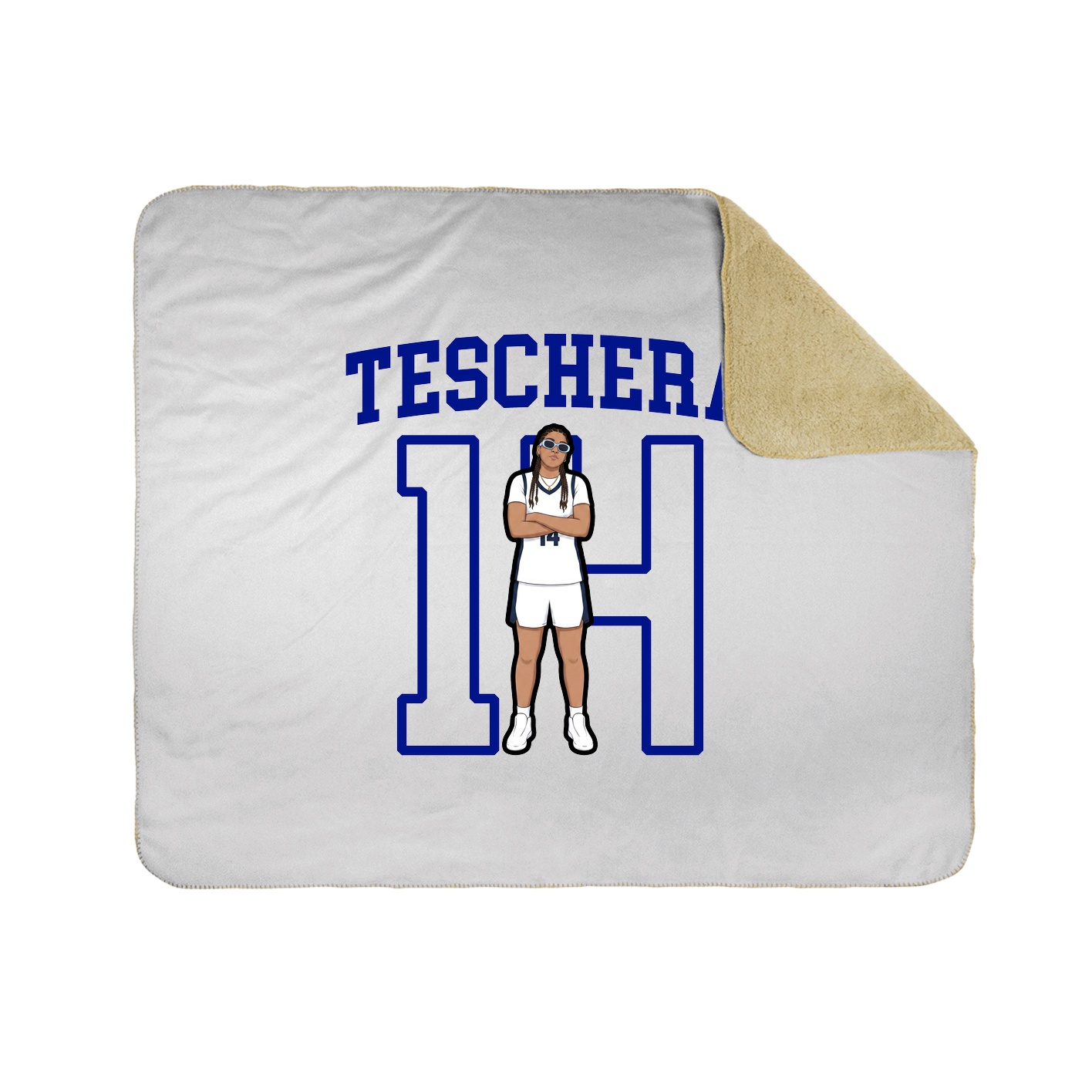 Throw Blanket — Shirsey in White