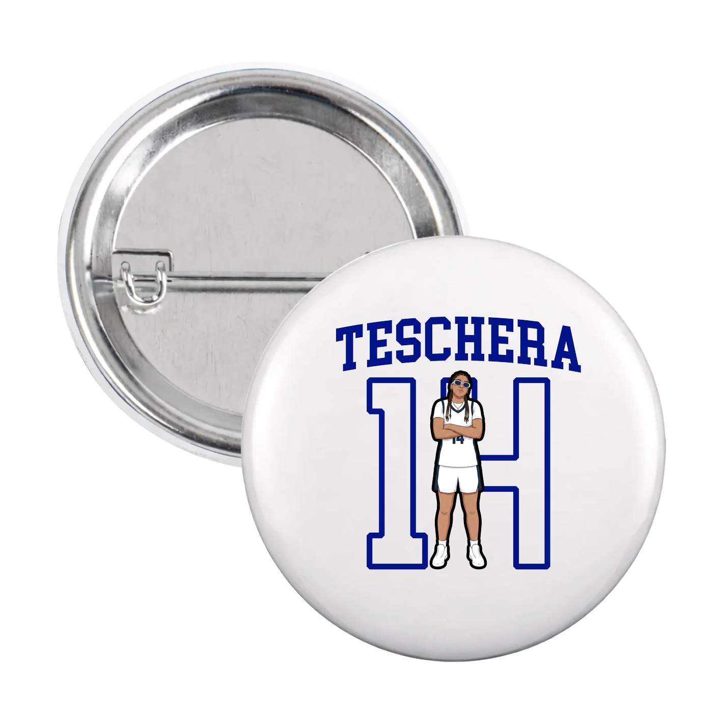 Game Day Button — Shirsey in White