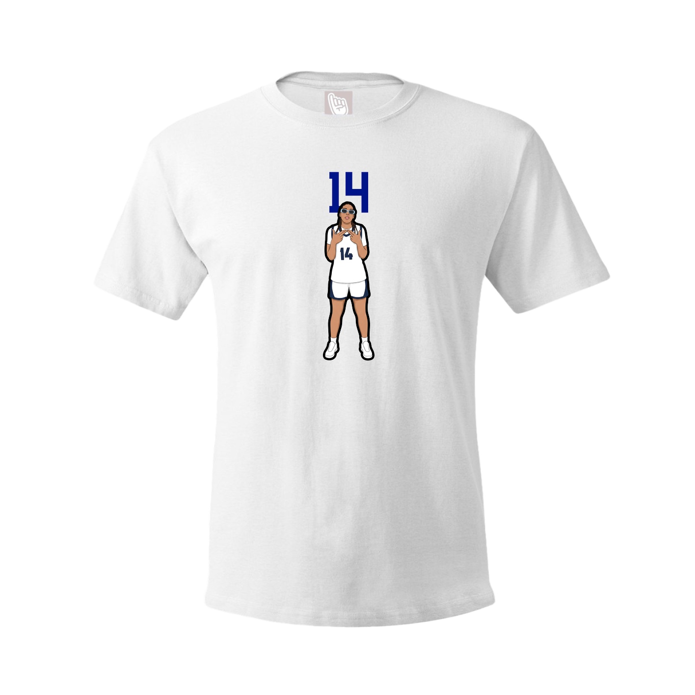 Tee — Number Top in White