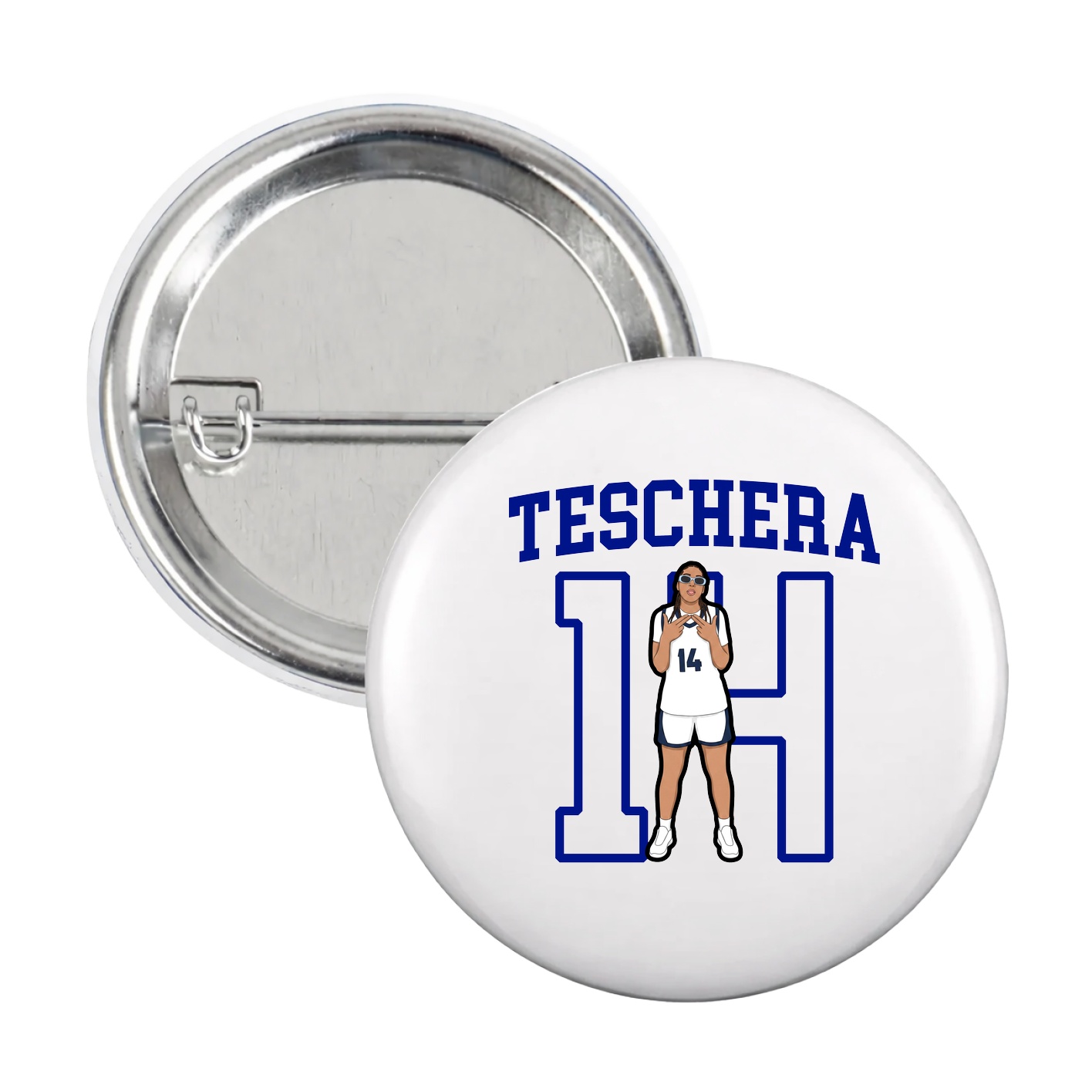 Game Day Button — Shirsey in White