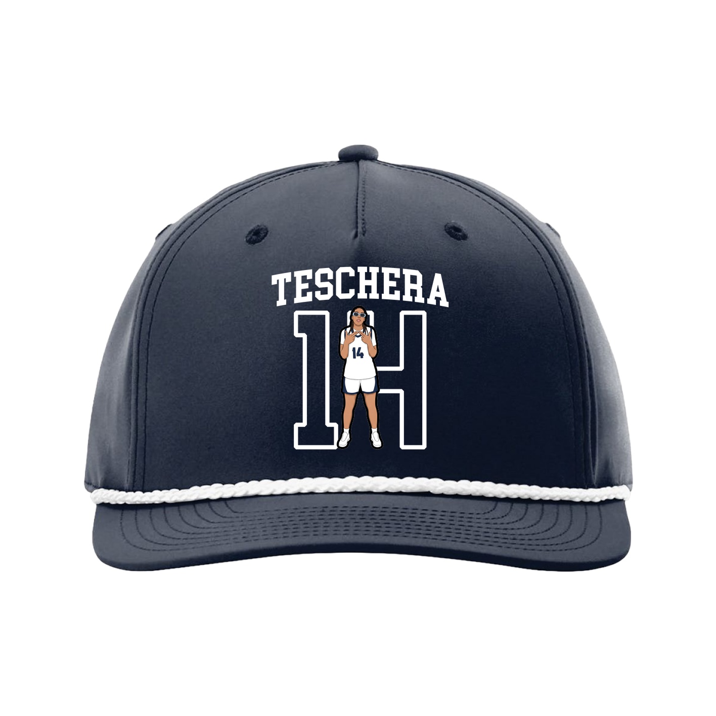 Five-Panel Classic Rope Cap — Shirsey in Navy