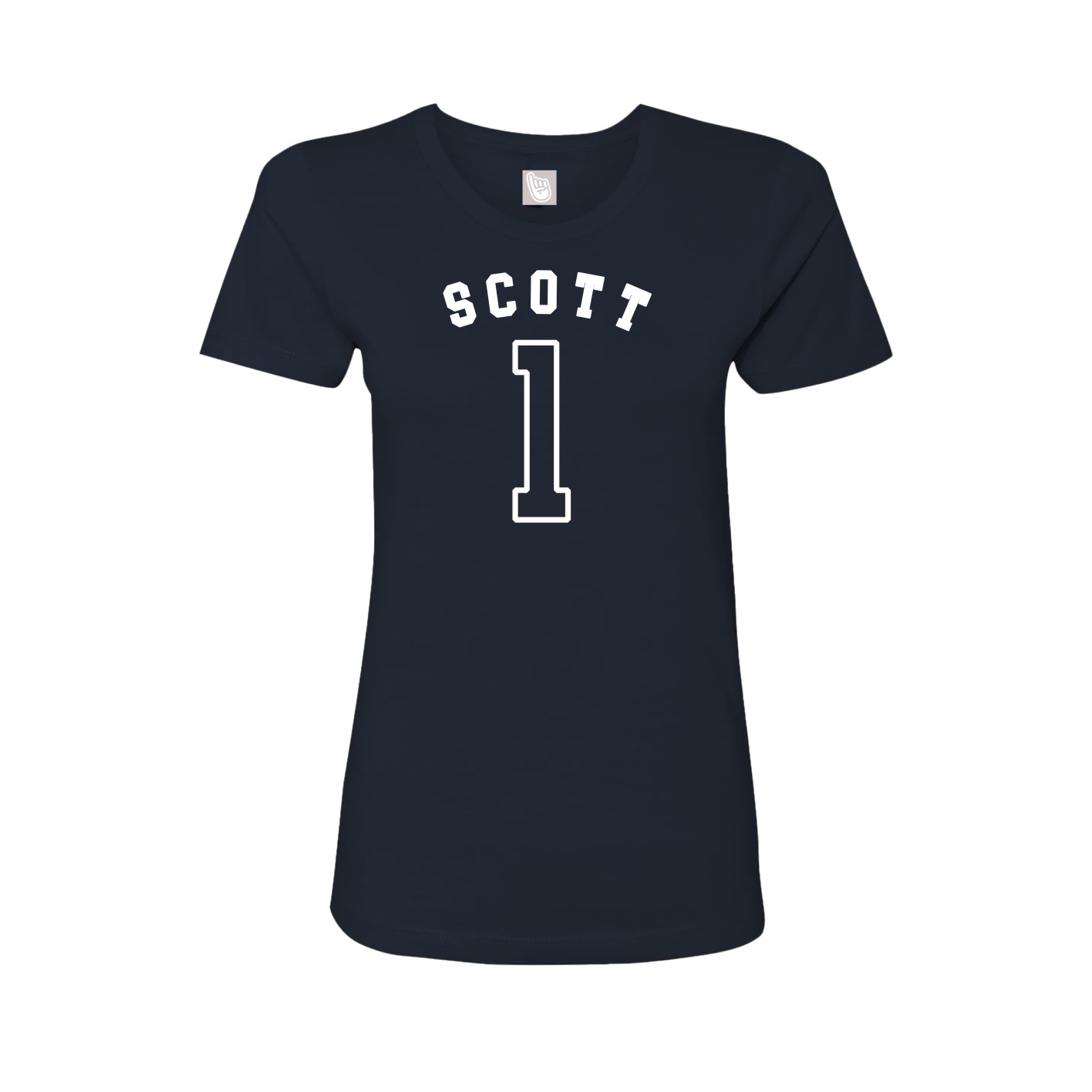 Fitted Women's Tee — Shirsey Arch in Navy