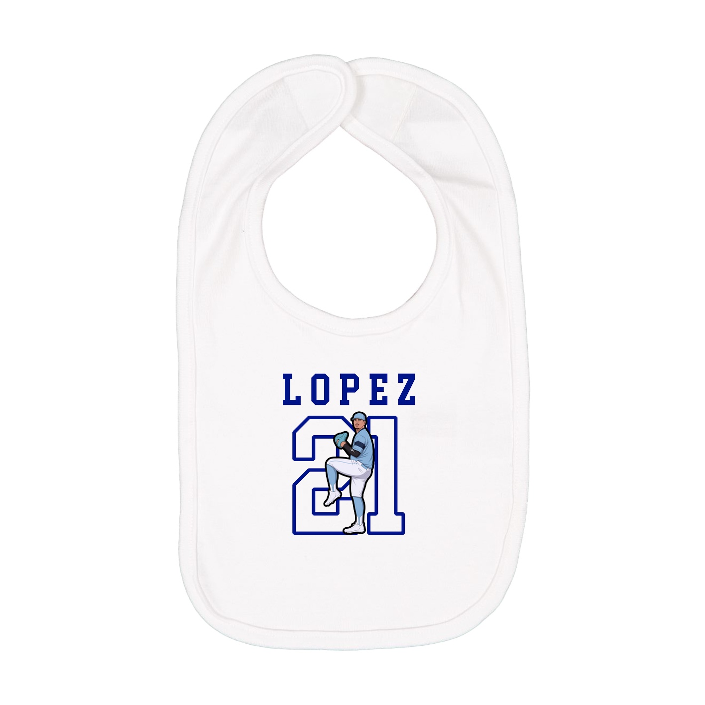 Infant Bib — Shirsey in White