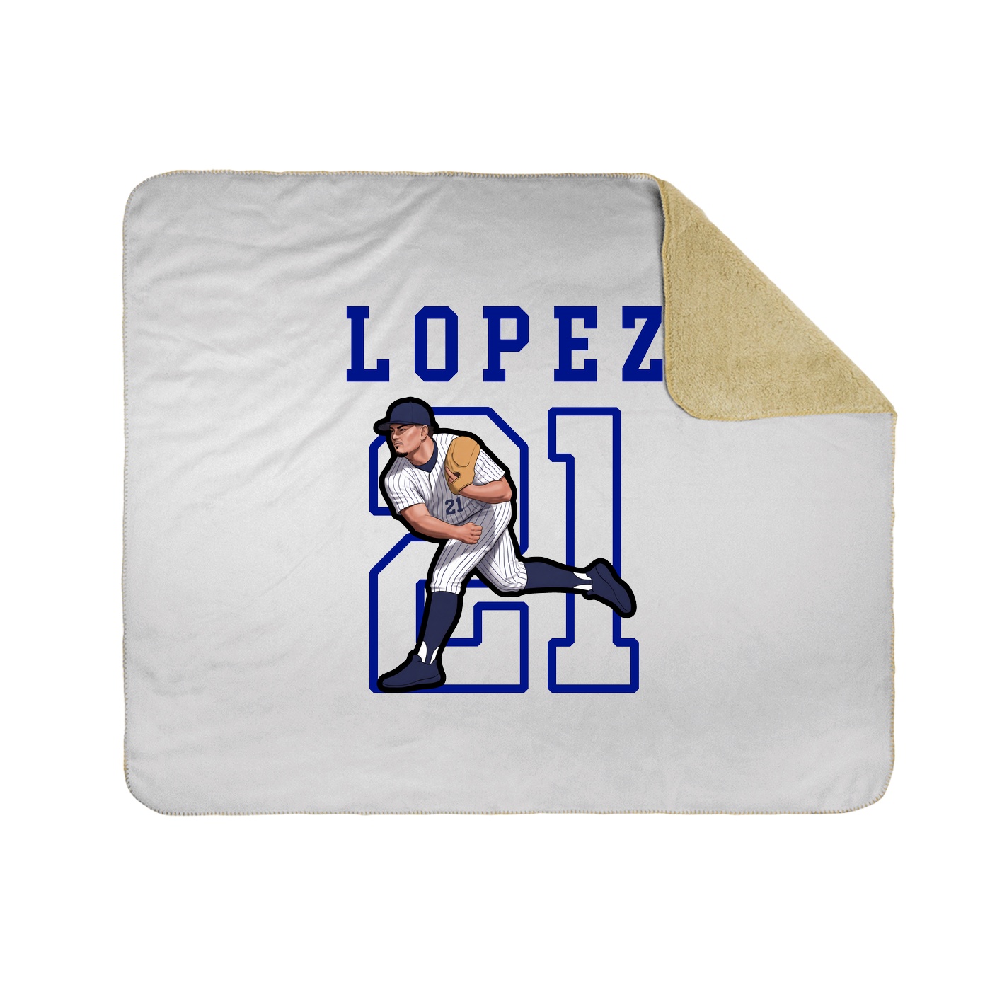 Throw Blanket — Shirsey in White