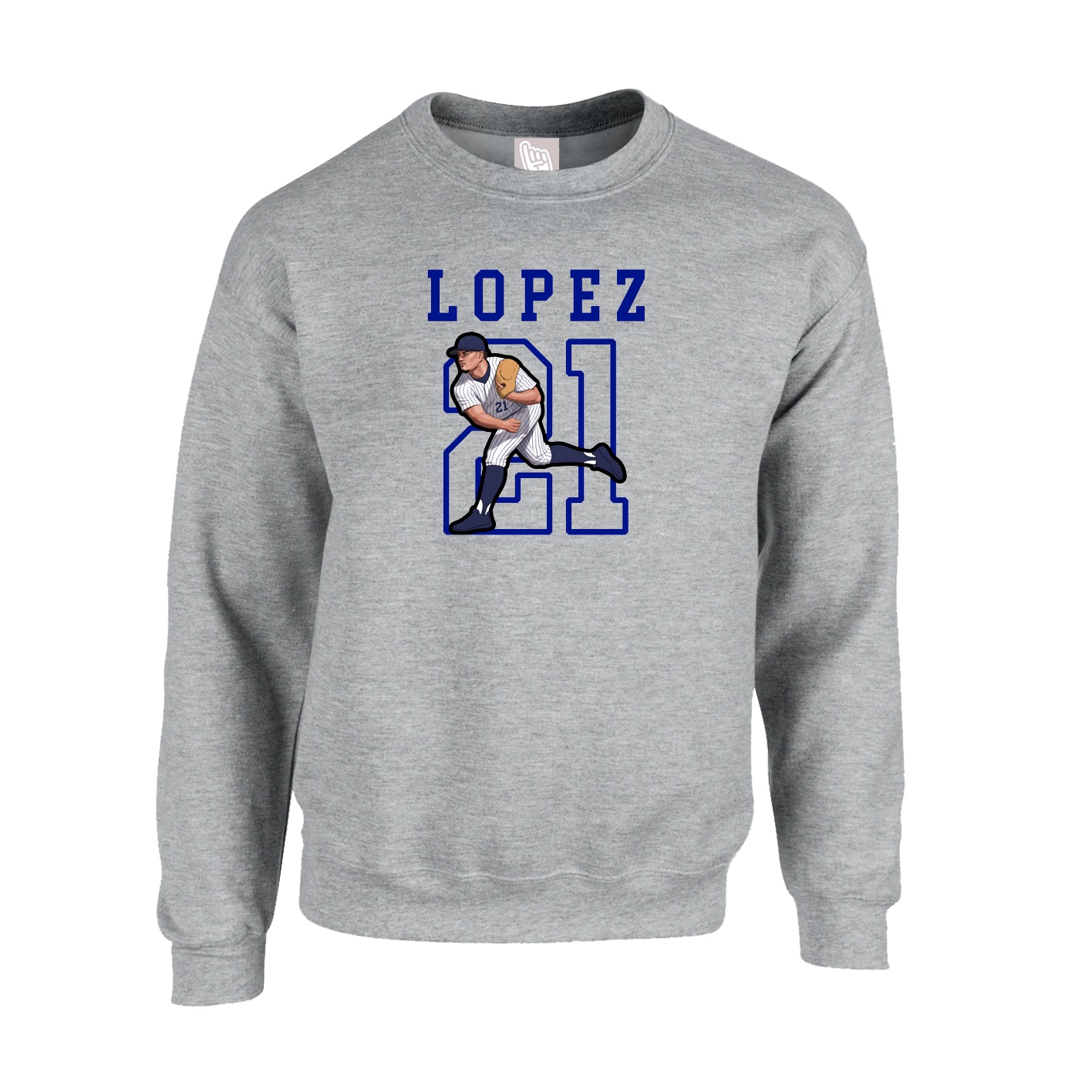 Fleece Crew — Shirsey in Grey