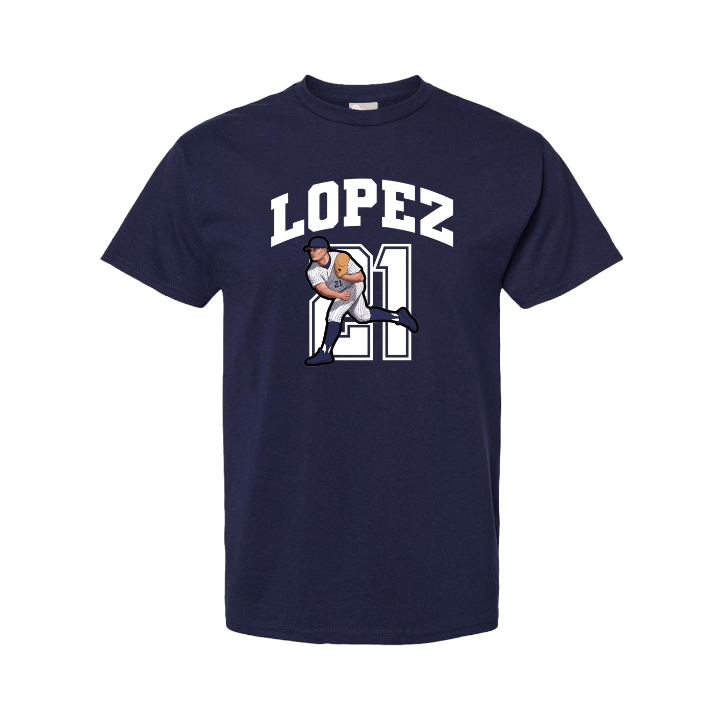 Tee — Number in Navy