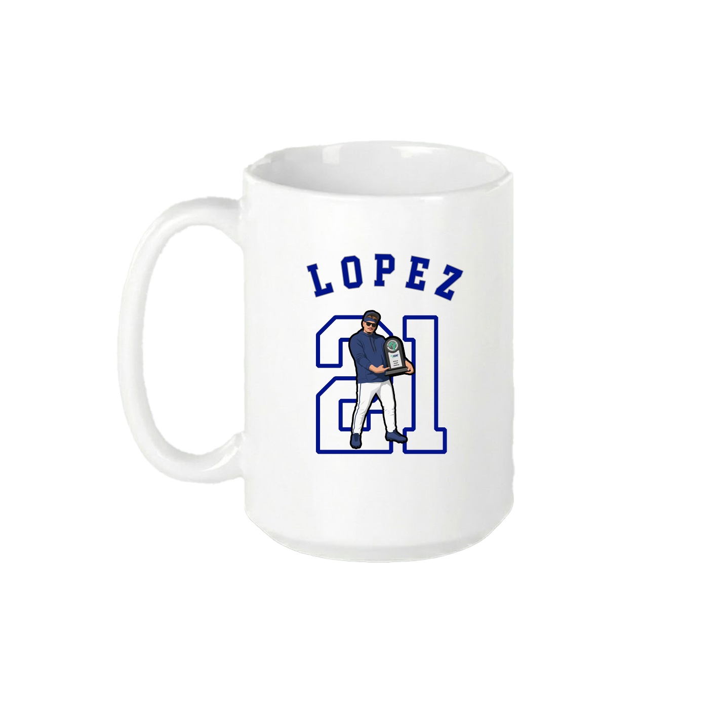 15oz Coffee Mug — Shirsey Arch in White