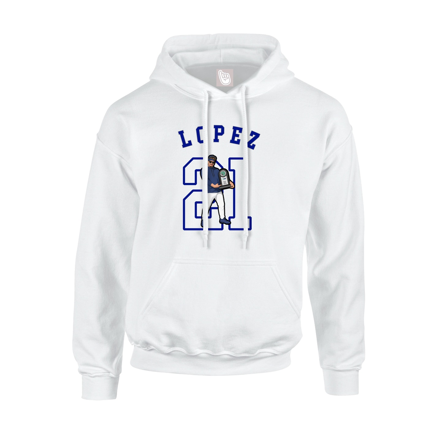 Hoodie — Shirsey Arch in White