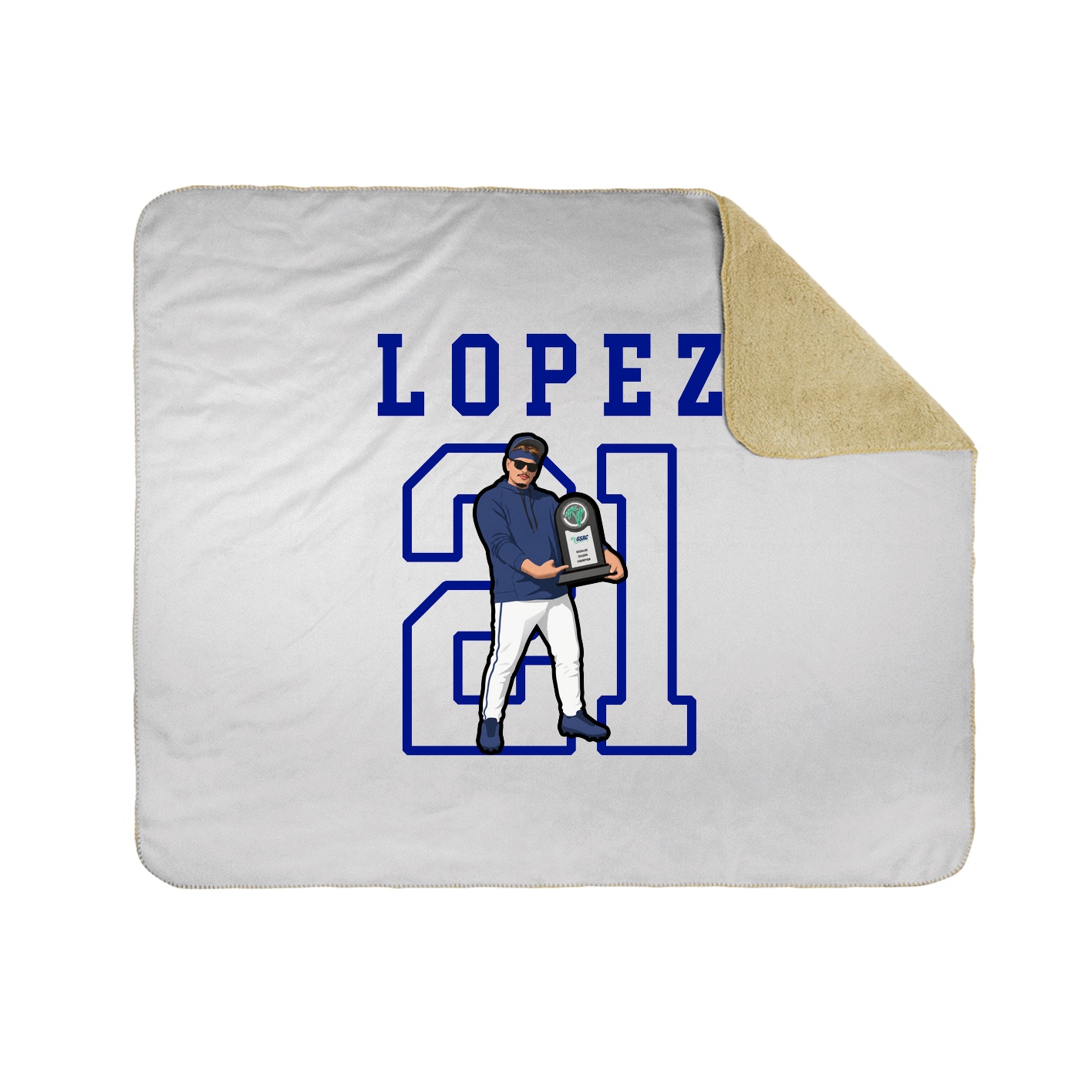 Throw Blanket — Shirsey in White