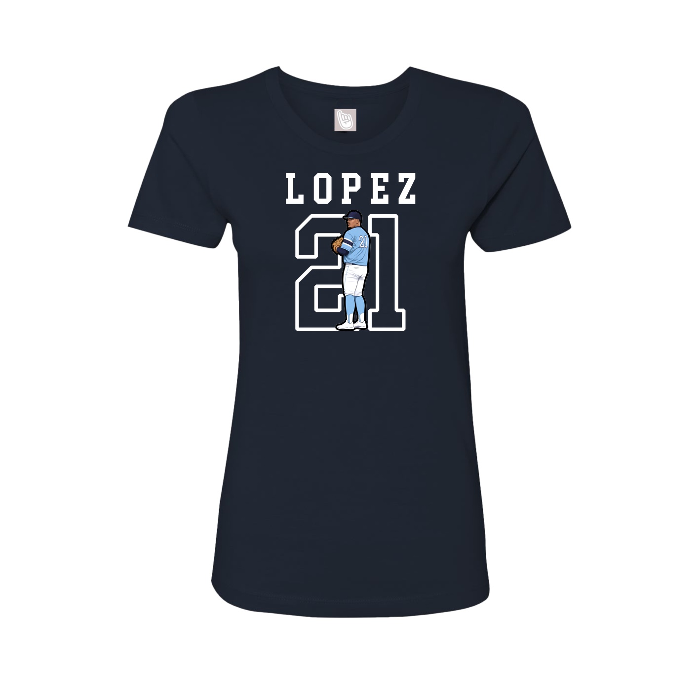 Fitted Women's Tee — Shirsey in Navy