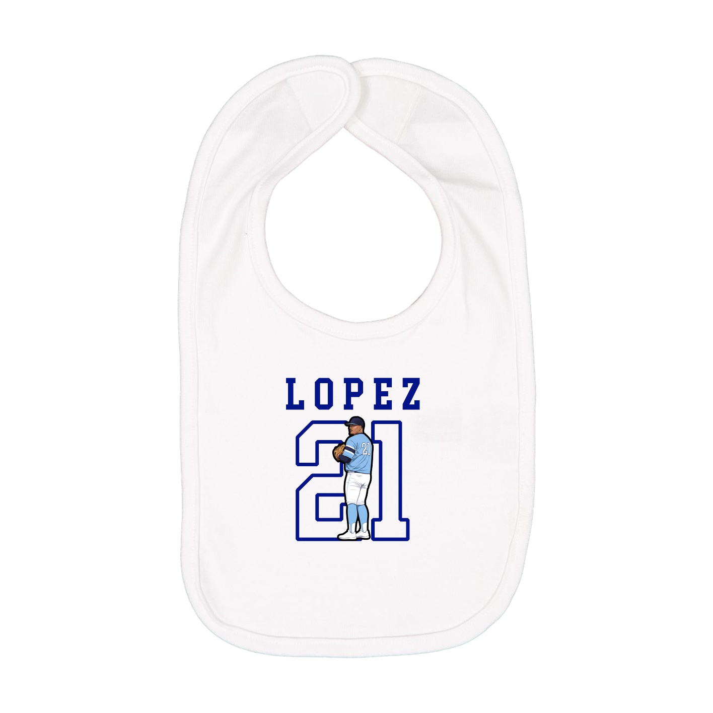 Infant Bib — Shirsey in White