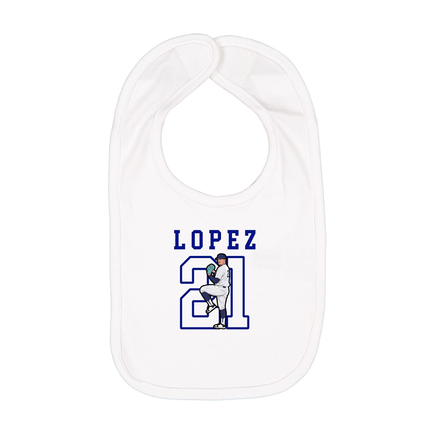 Infant Bib — Shirsey in White