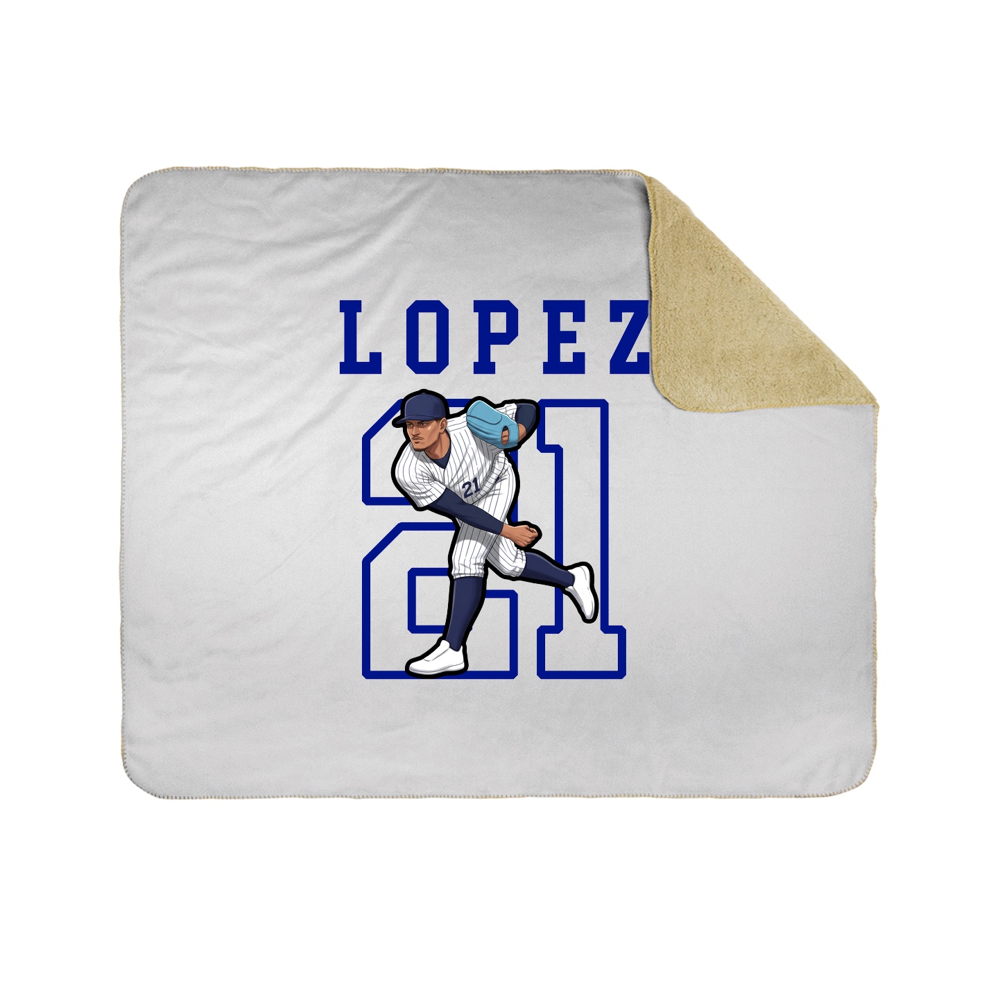 Throw Blanket — Shirsey in White
