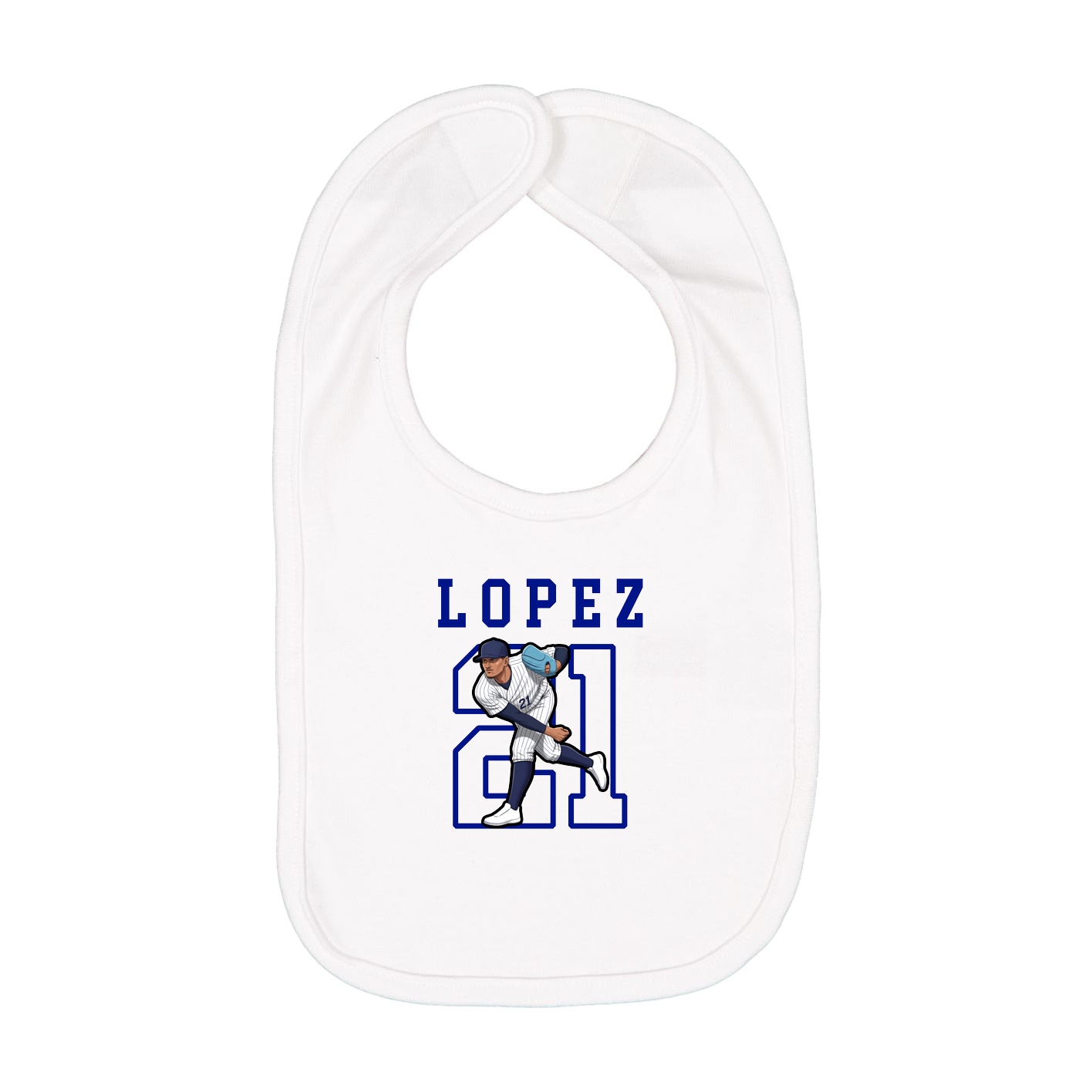 Infant Bib — Shirsey in White