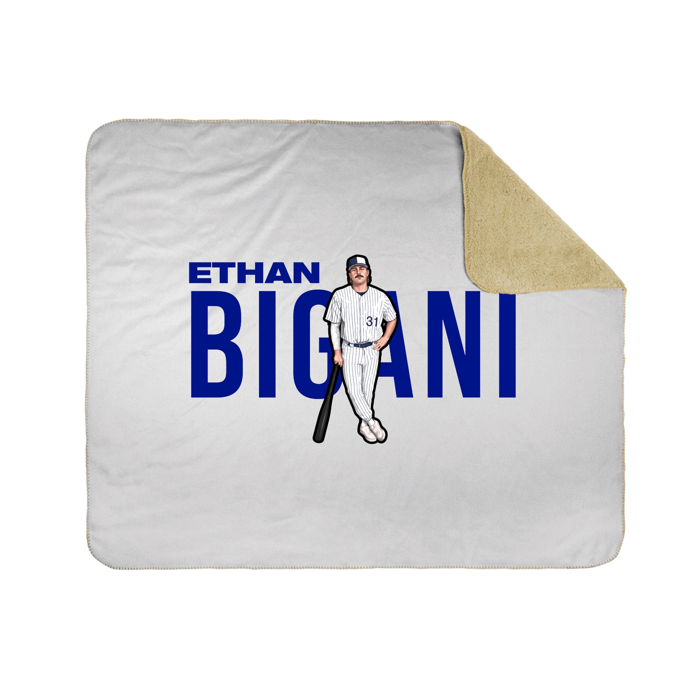 Throw Blanket — Player Name in White