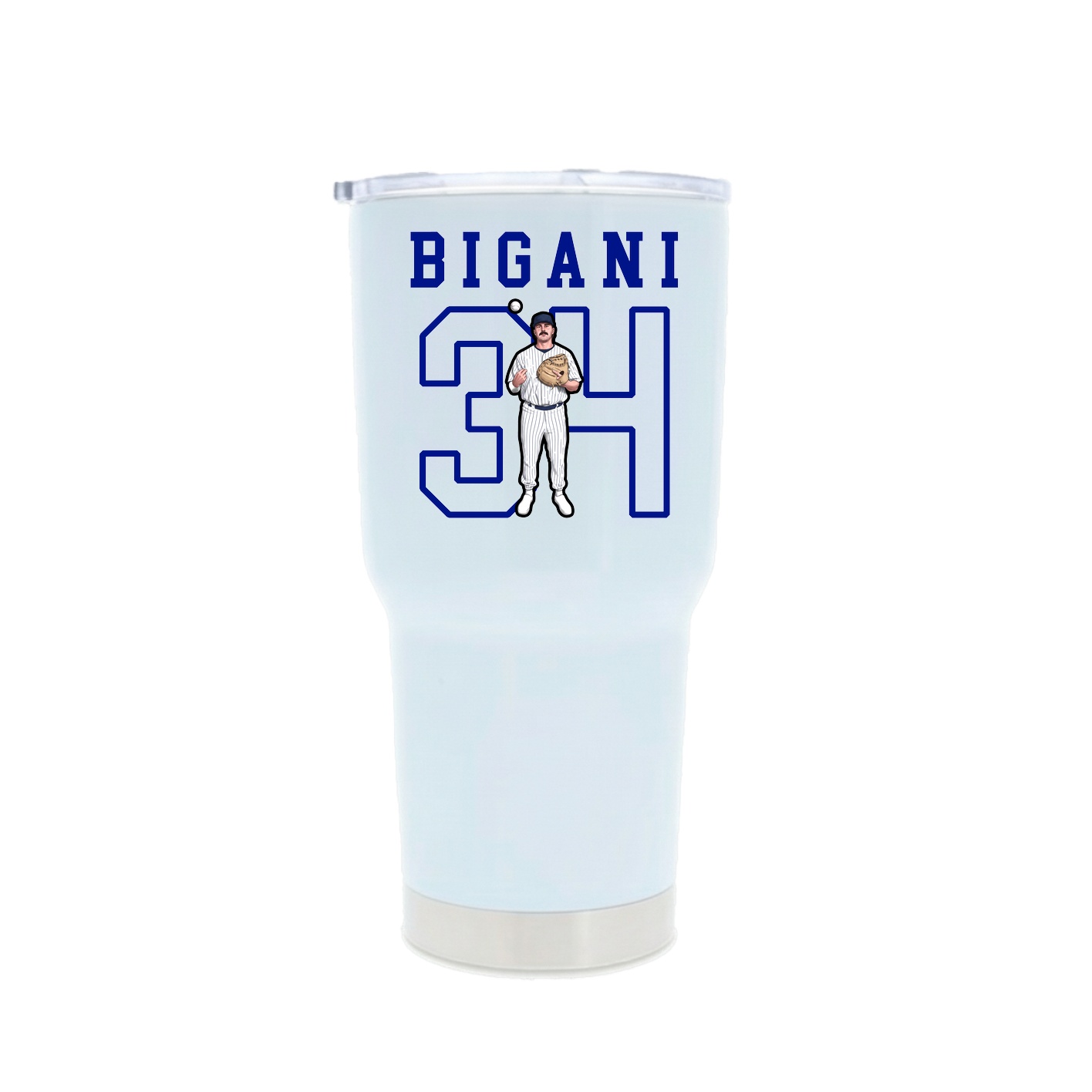 30oz Stainless Steel Tumbler — Shirsey in White