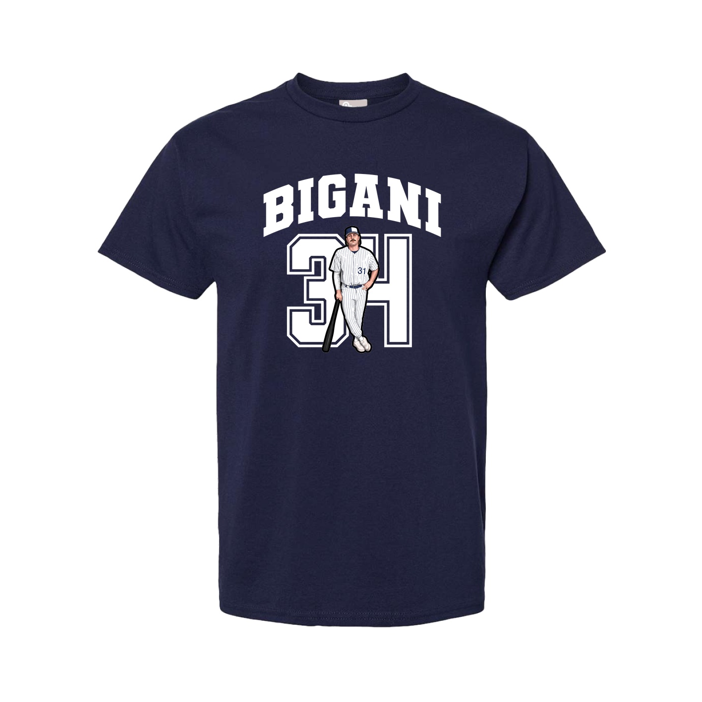 Youth Tee — Number in Navy