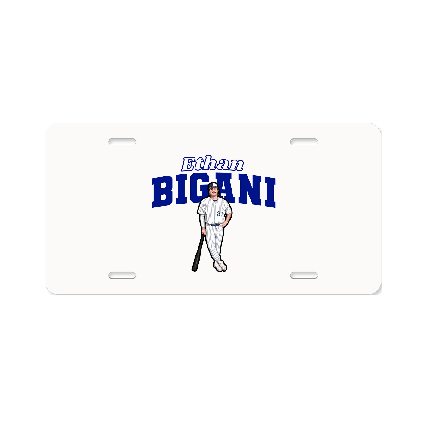 License Plate — Name Arch in Classic