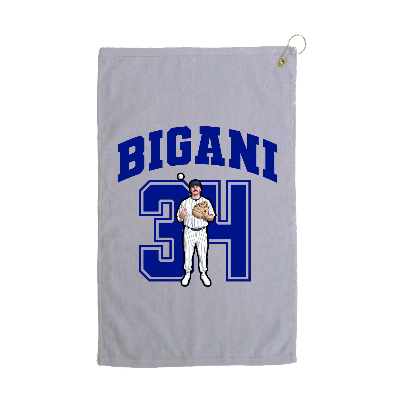 Golf Towel — Number in Grey
