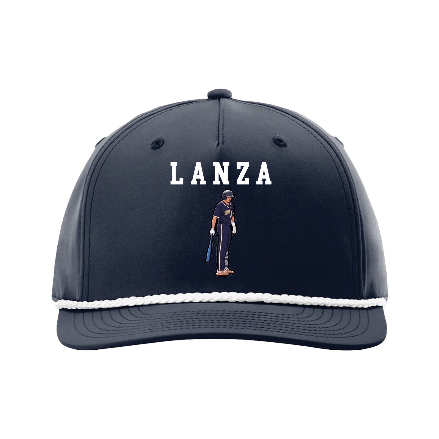 Five-Panel Classic Rope Cap — Shirsey in Navy