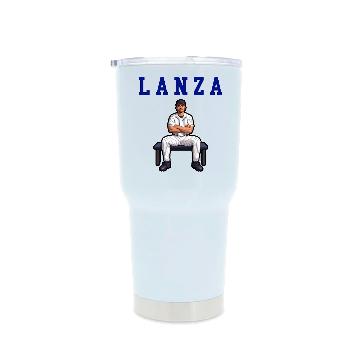 30oz Stainless Steel Tumbler — Shirsey in White
