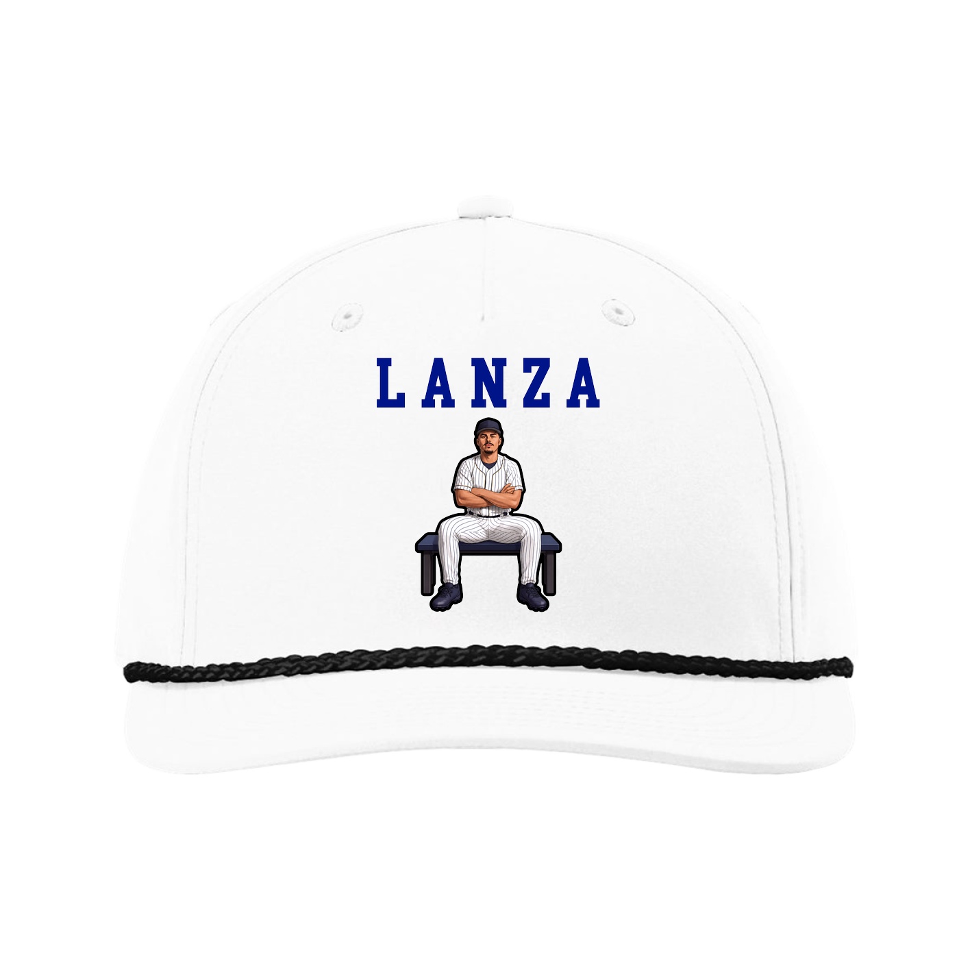 Five-Panel Classic Rope Cap — Shirsey in White