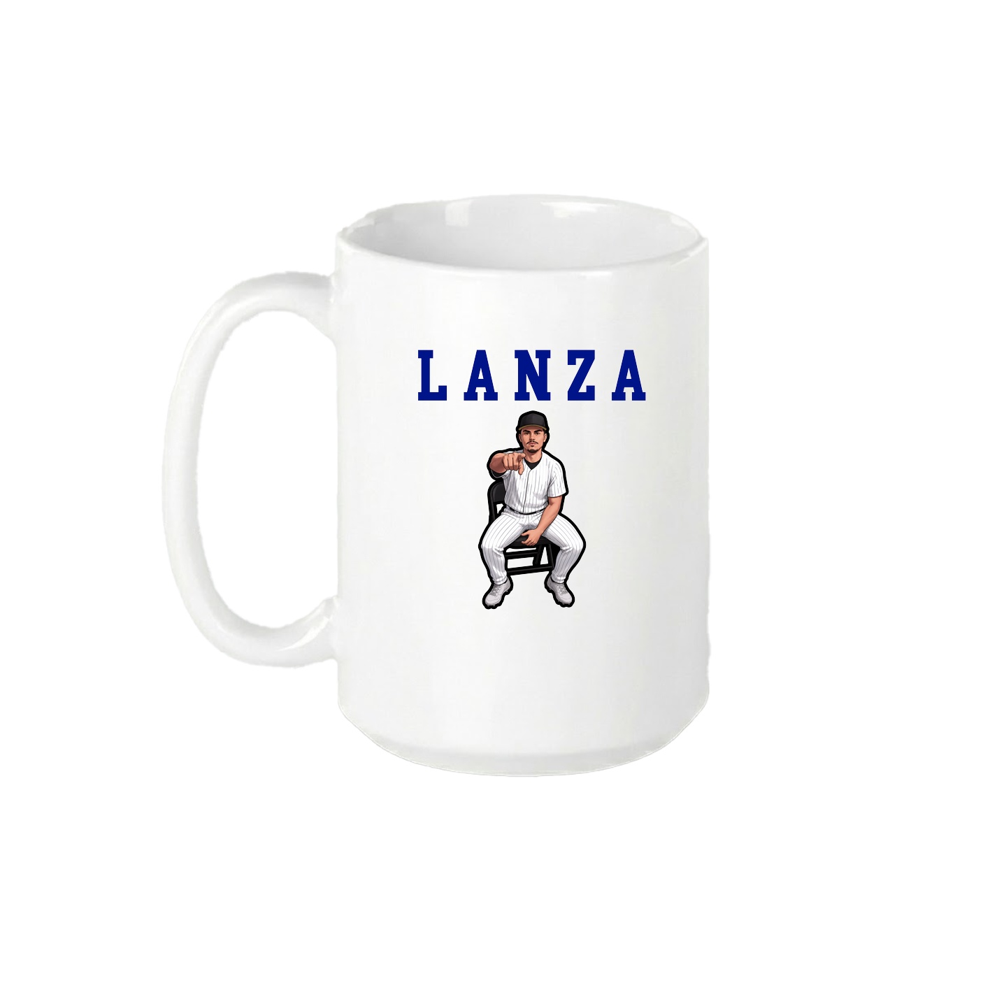 15oz Coffee Mug — Shirsey in White