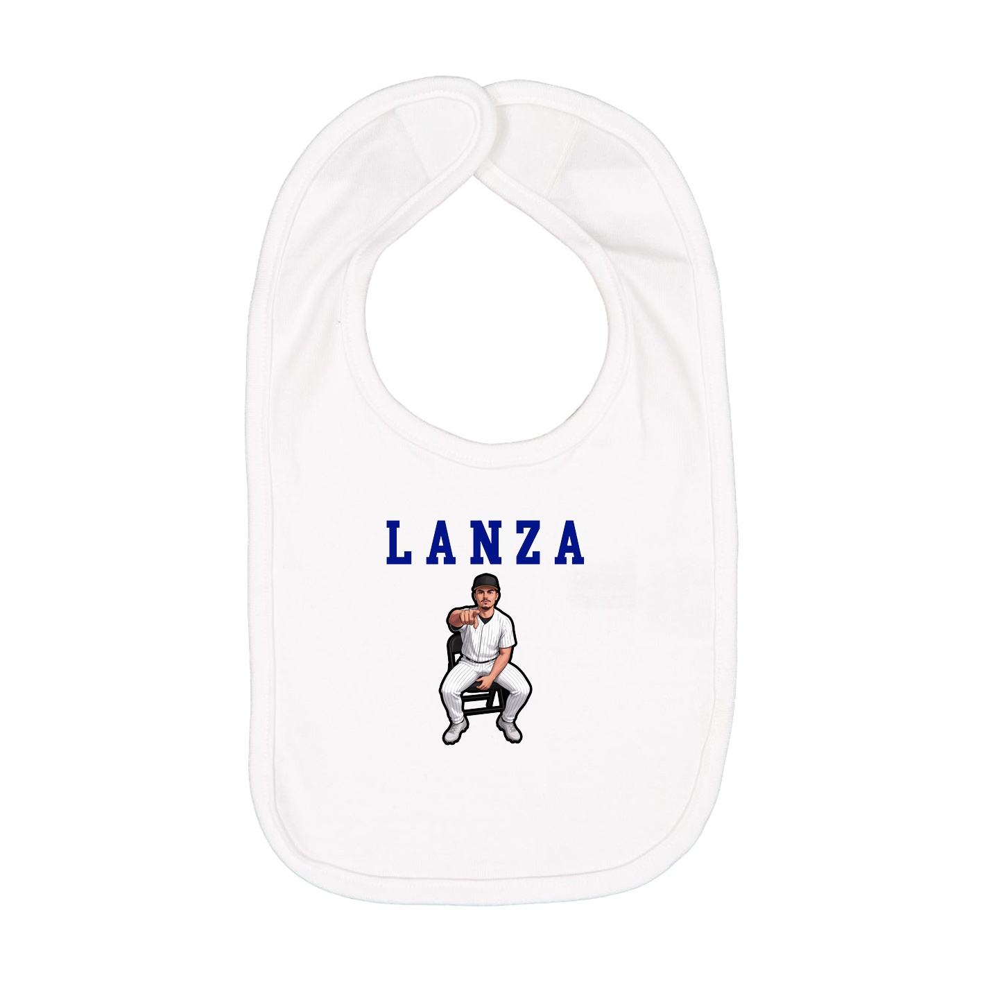 Infant Bib — Shirsey in White