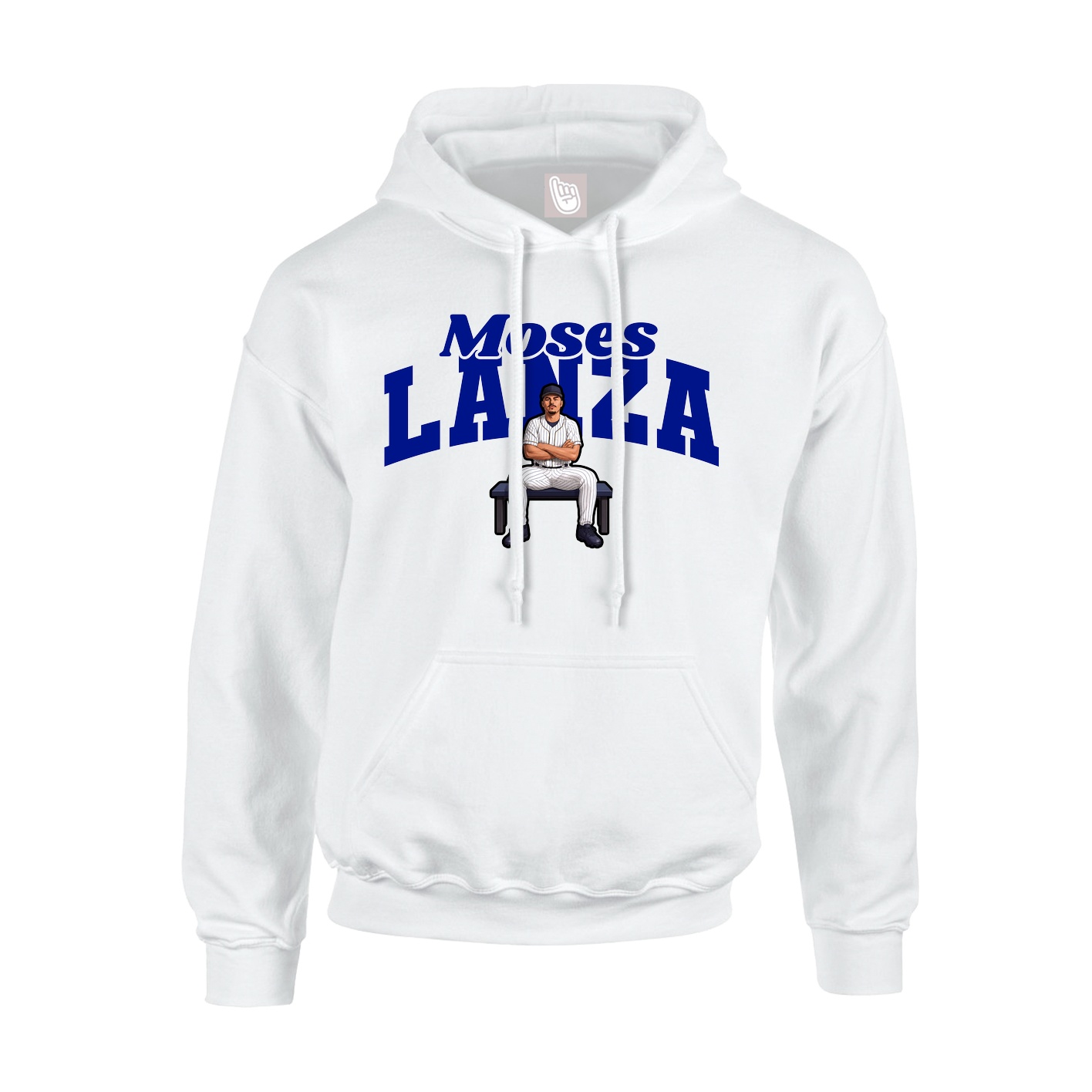 Hoodie — Signature Arch in White