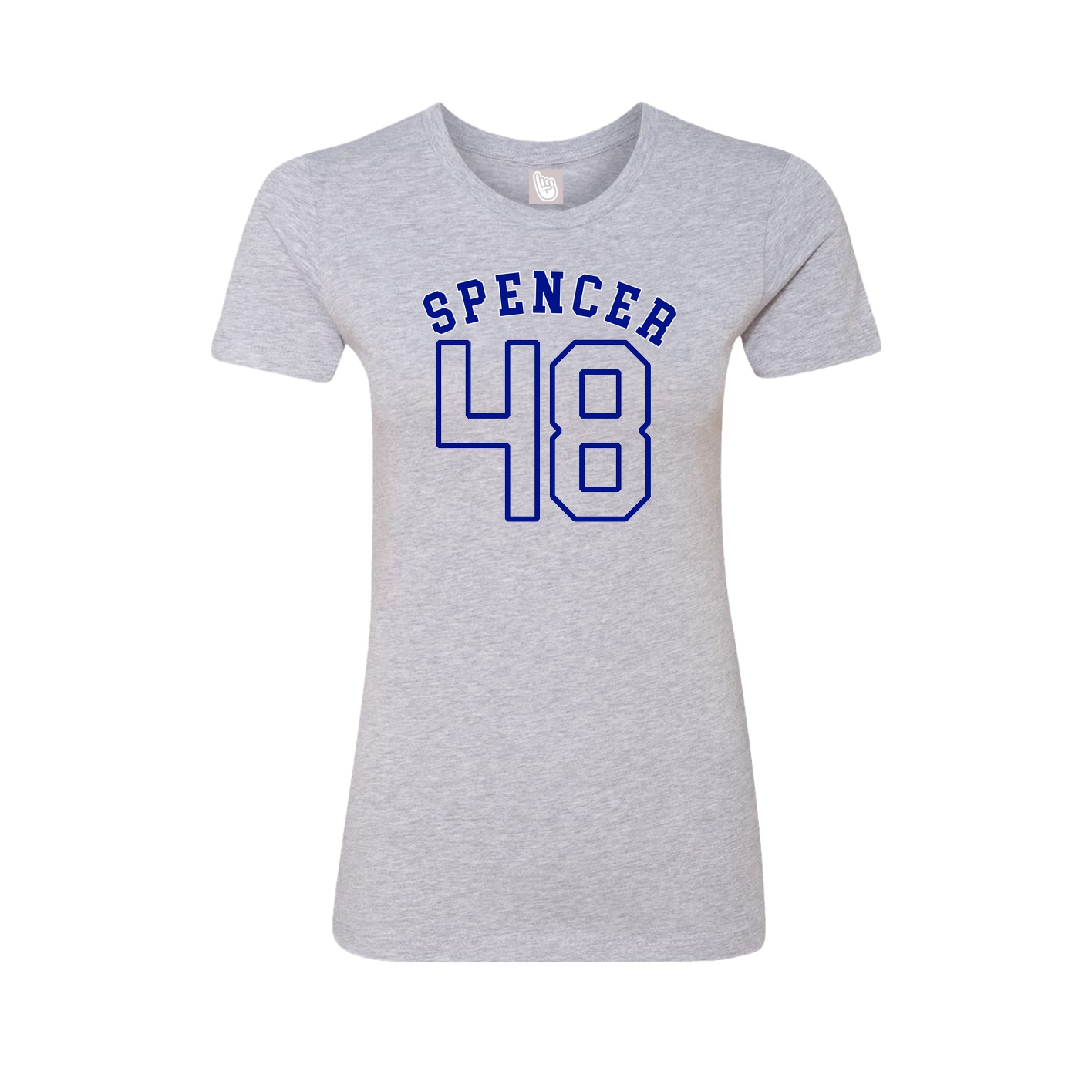 Fitted Women's Tee — Shirsey Arch in Grey