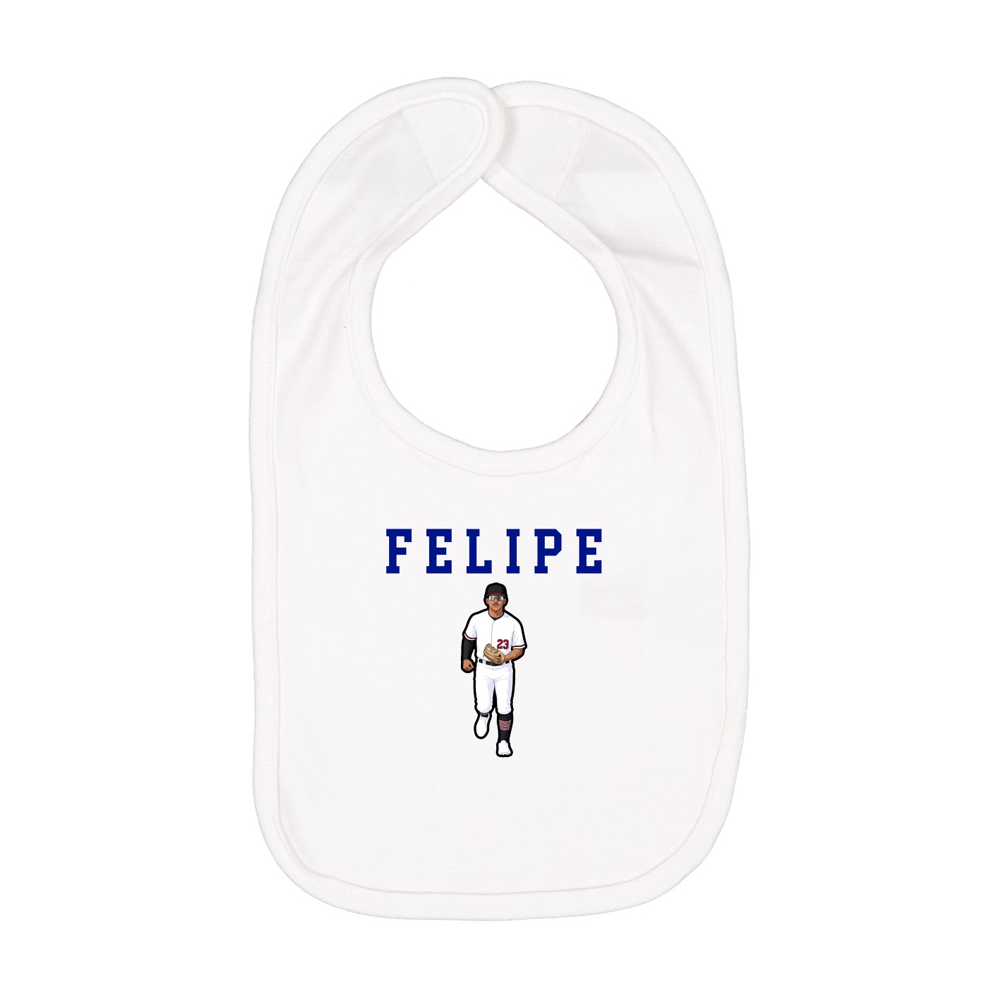 Infant Bib — Shirsey in White