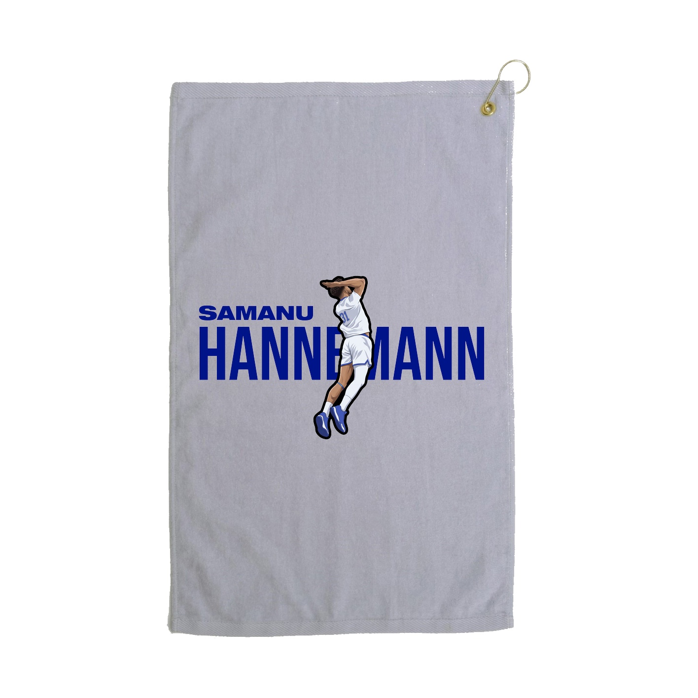 Golf Towel — Player Name in Grey