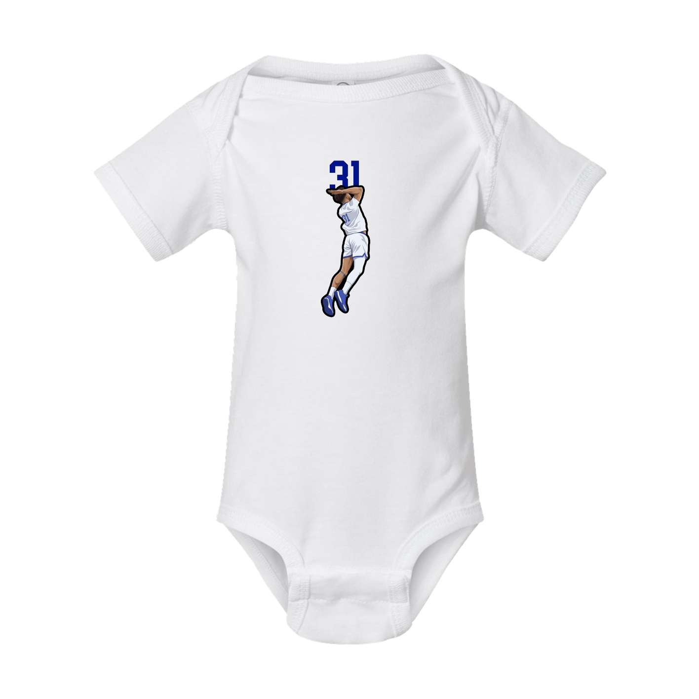 Baby Onesie — Number Top in White