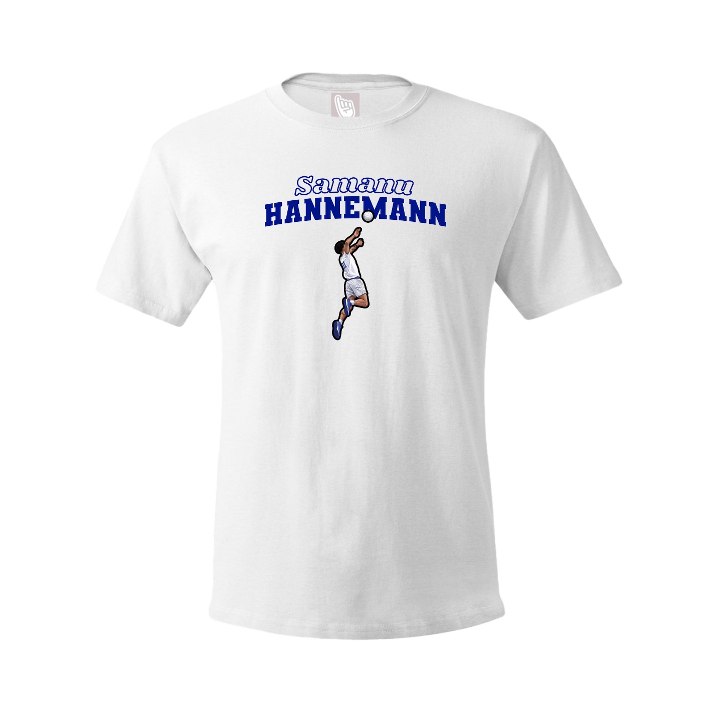 Youth Tee — Name Arch in White
