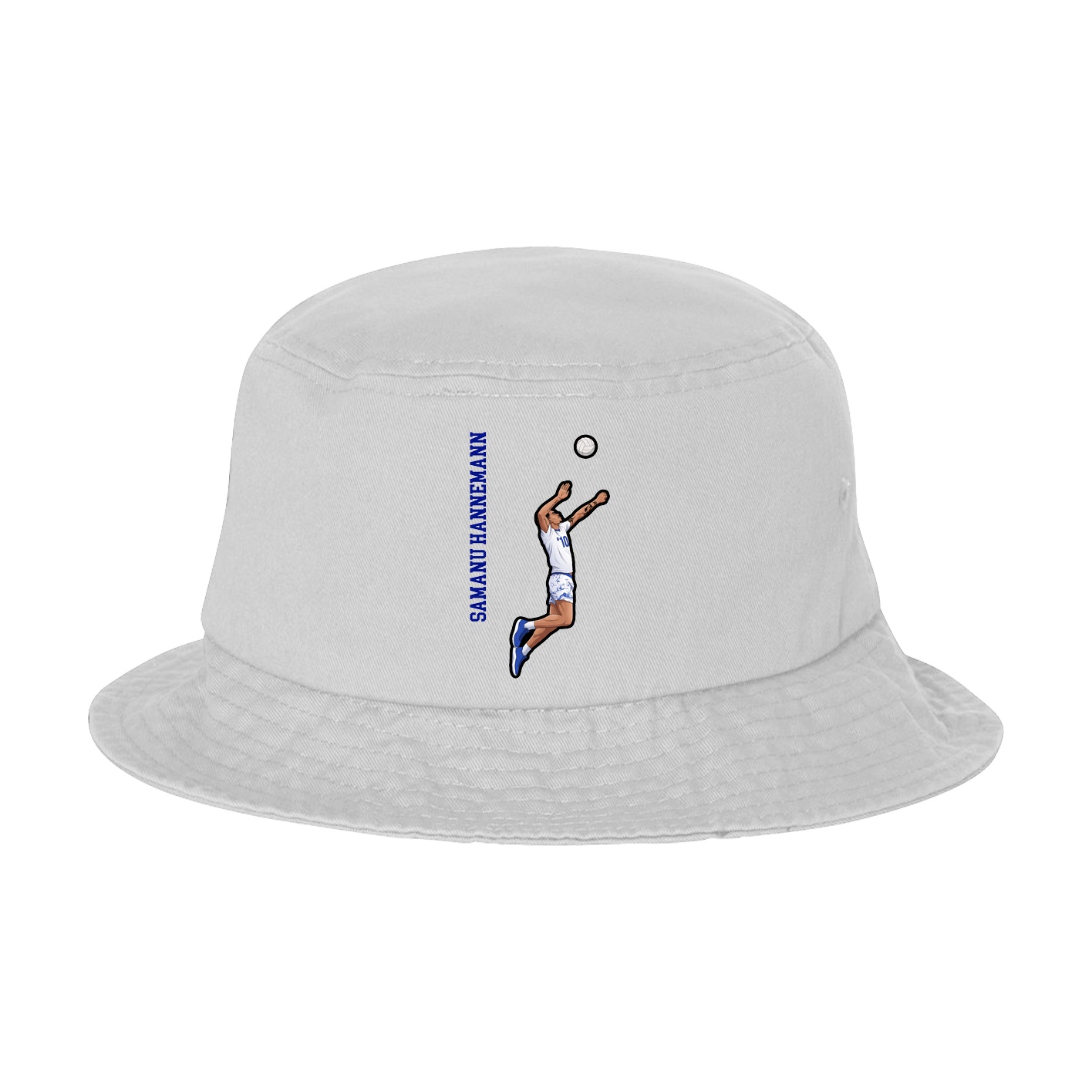 Bucket Cap — Name Vertical in White