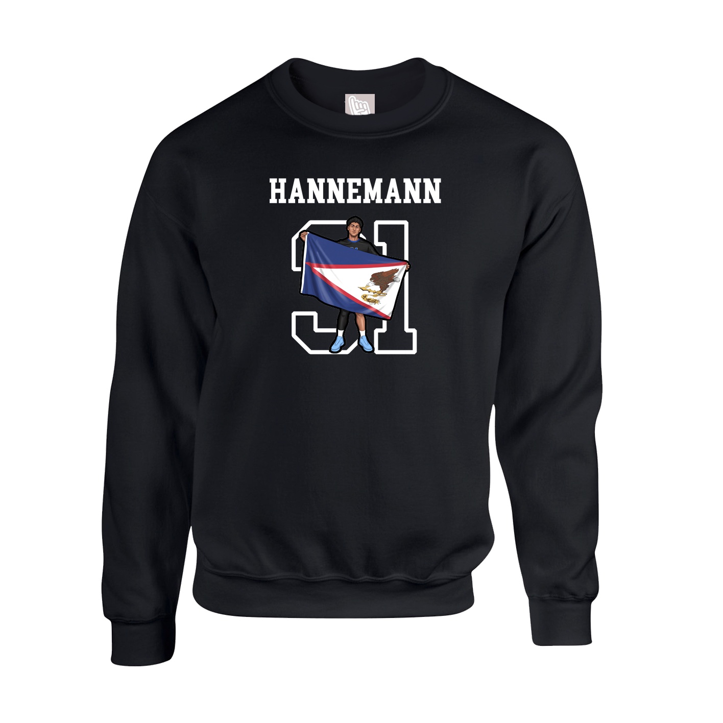 Fleece Crew — Shirsey in Black