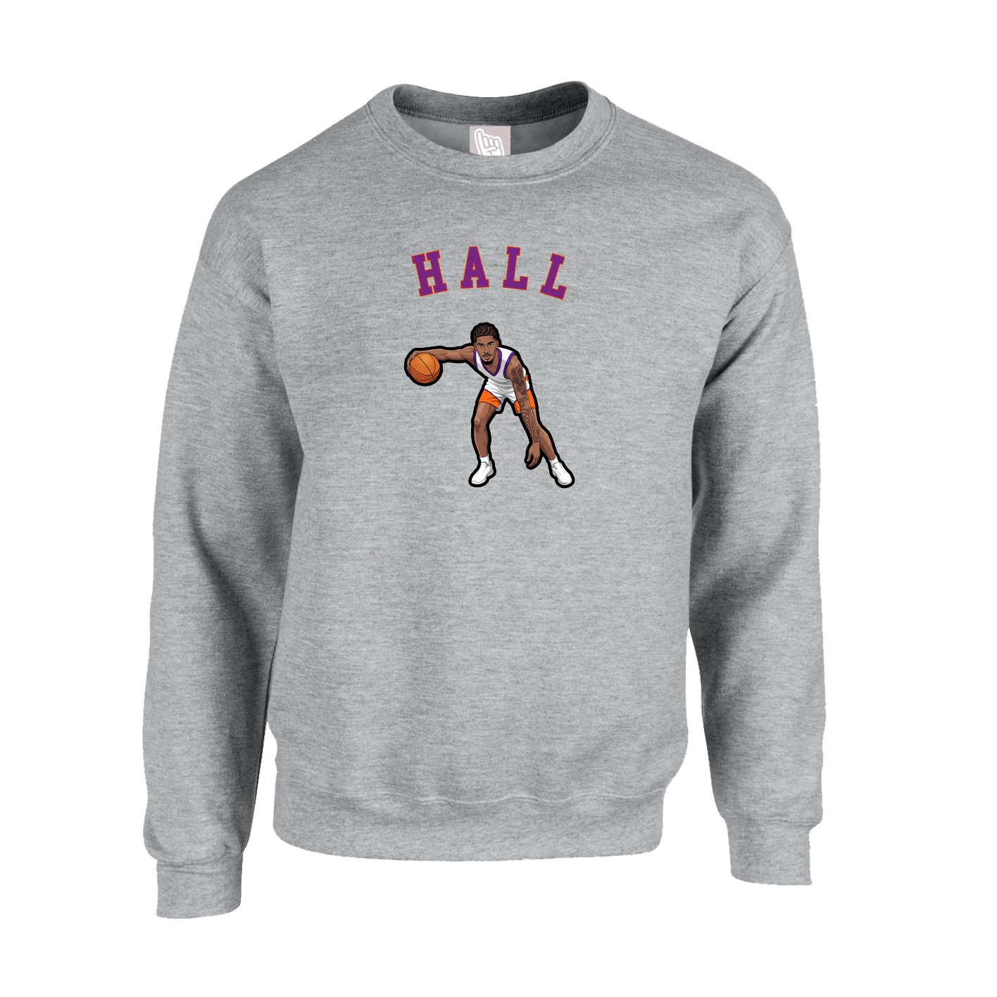 Fleece Crew — Shirsey Arch in Grey