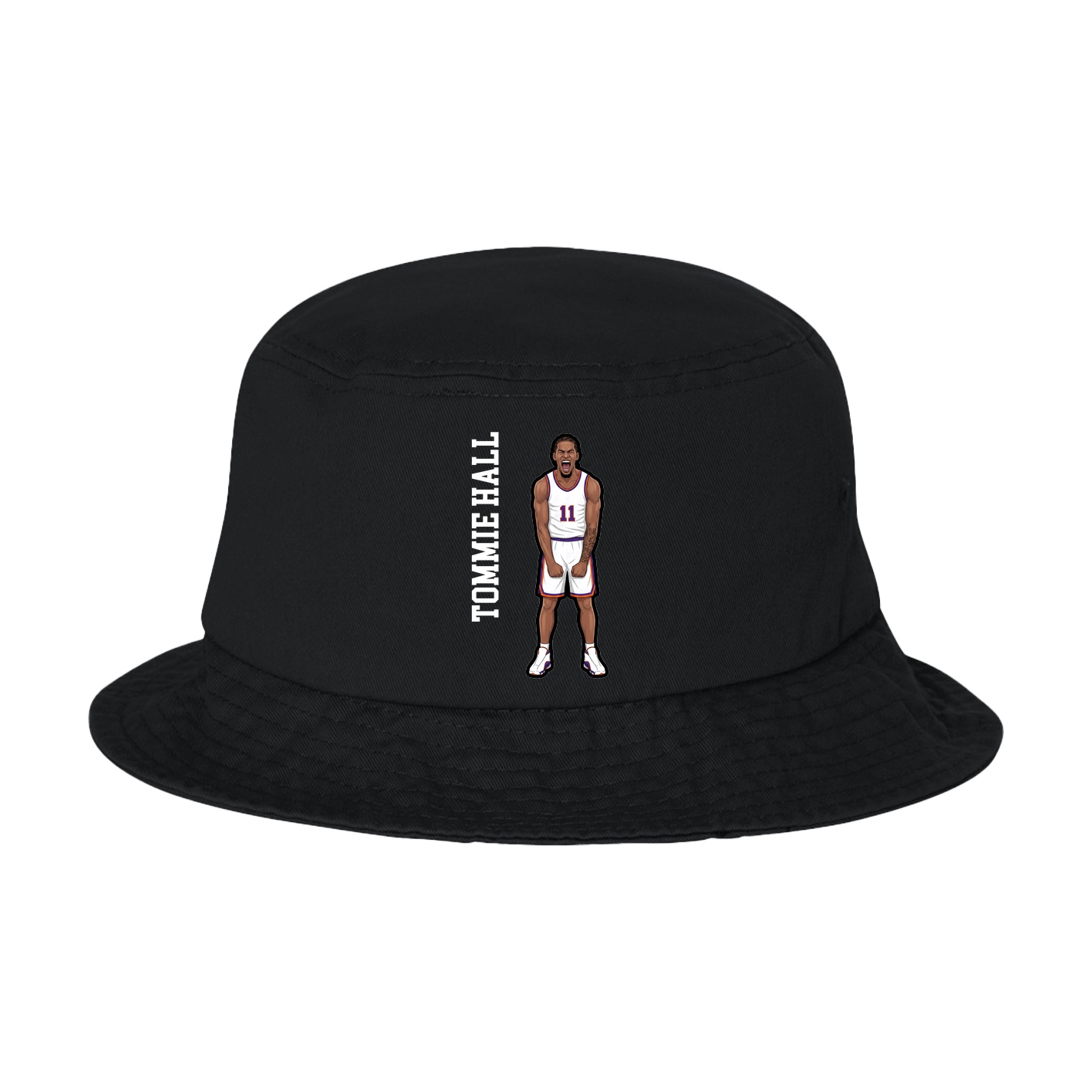 Bucket Cap — Name Vertical in Black
