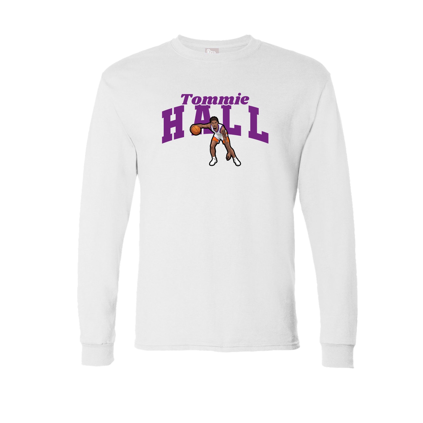Long Sleeve Tee — Signature Arch in White