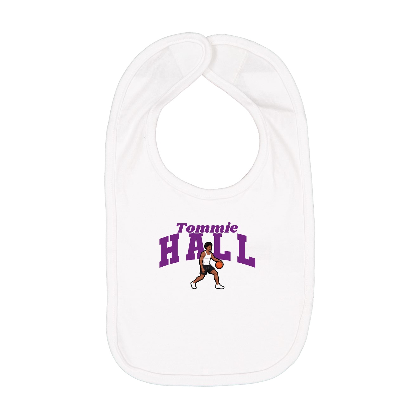 Infant Bib — Signature Arch in White