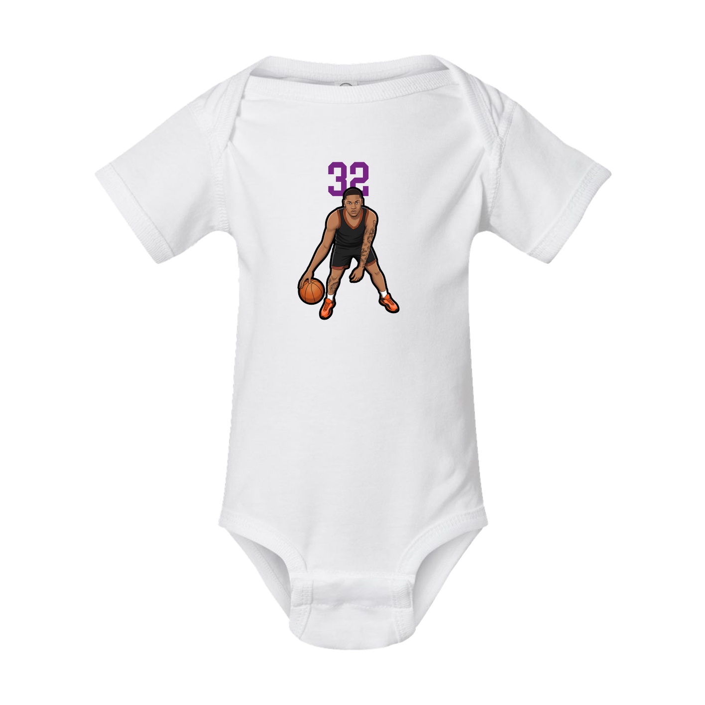 Baby Onesie — Number Top in White