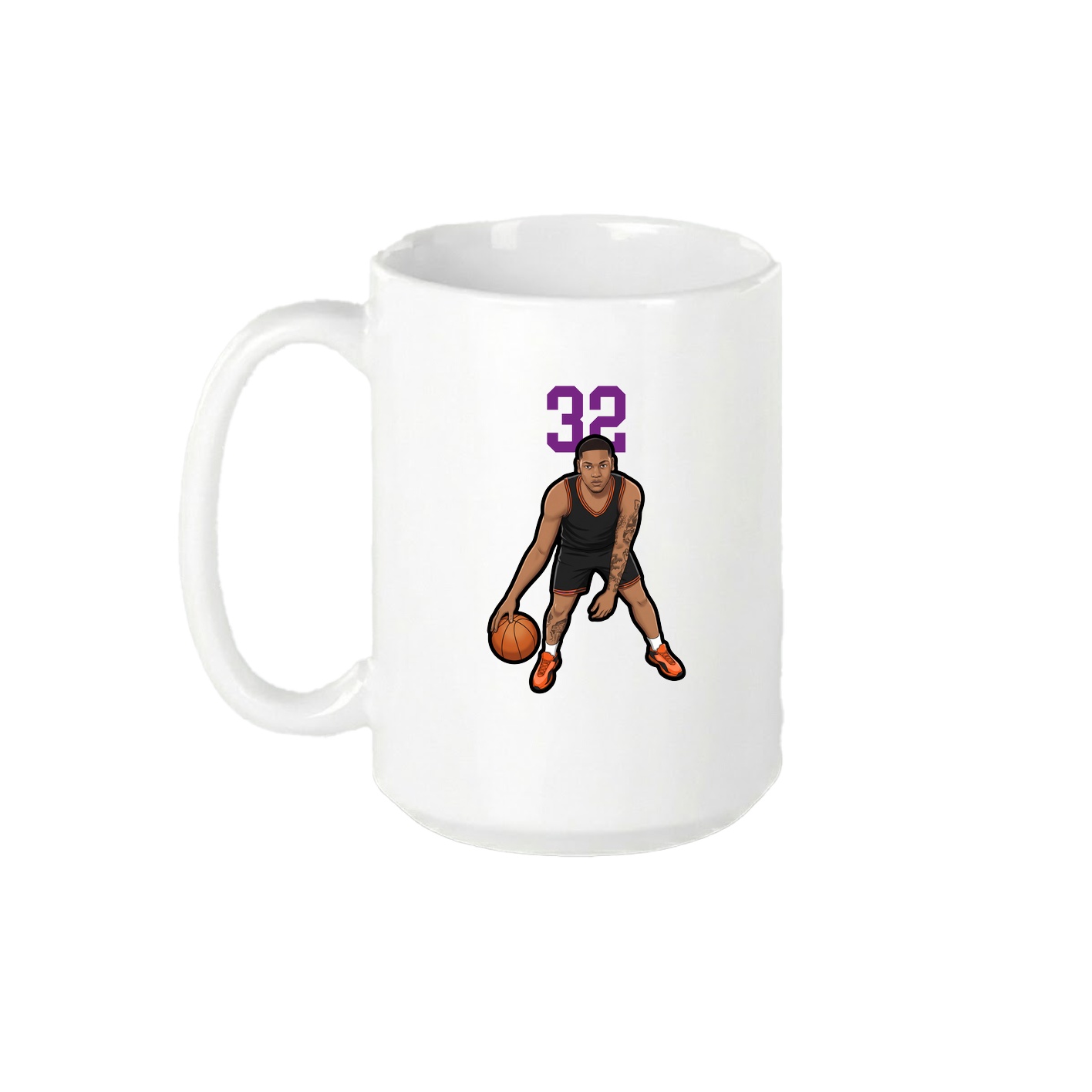 15oz Coffee Mug — Number Top in White