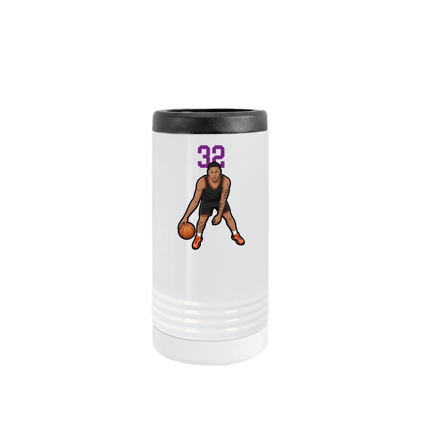 Slim Beverage Holder — Number Top in White