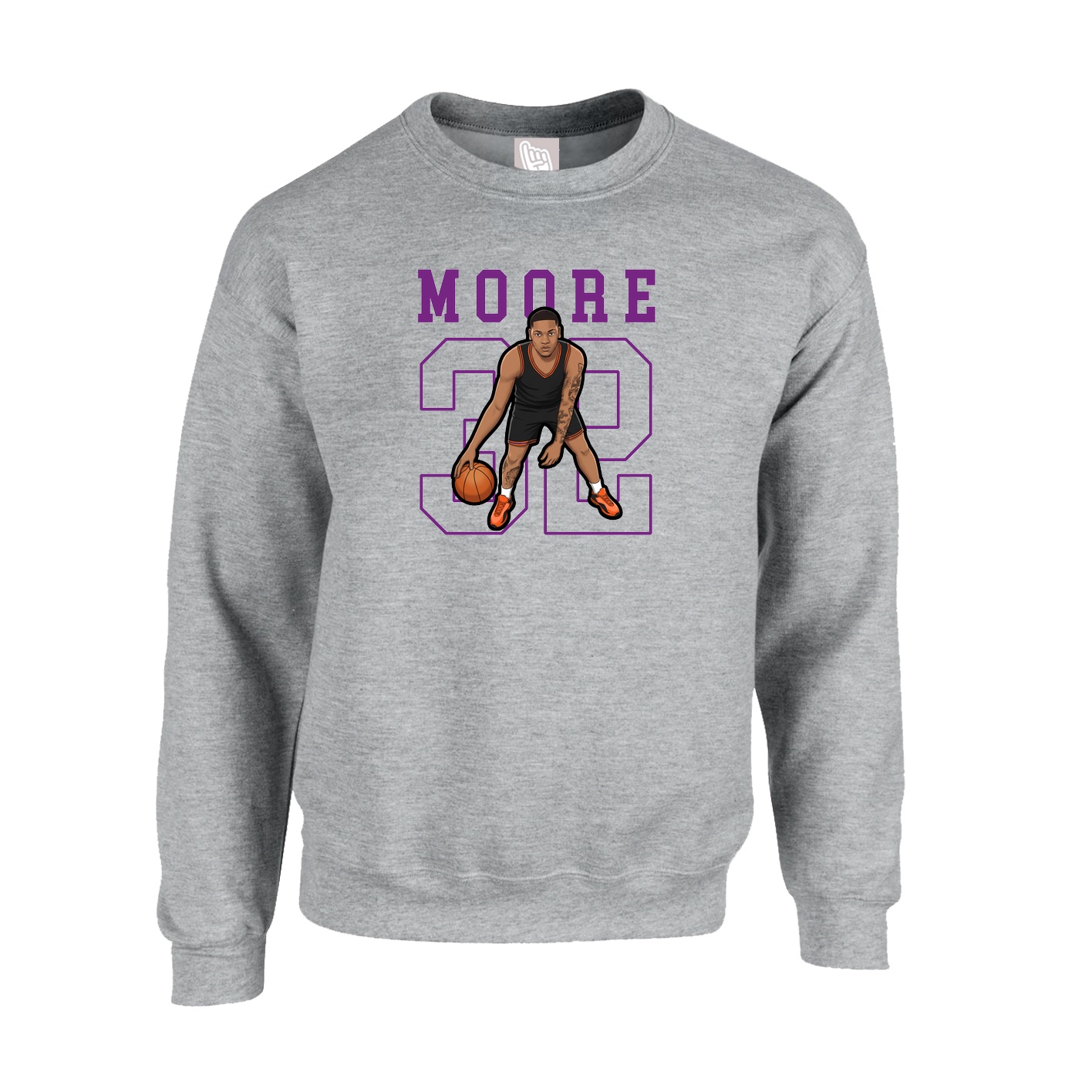 Fleece Crew — Shirsey in Grey