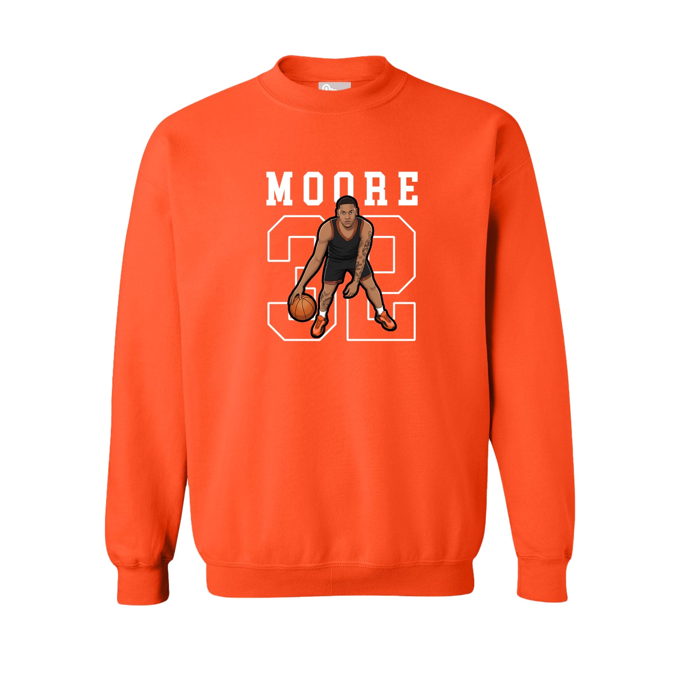 Fleece Crew — Shirsey in Orange