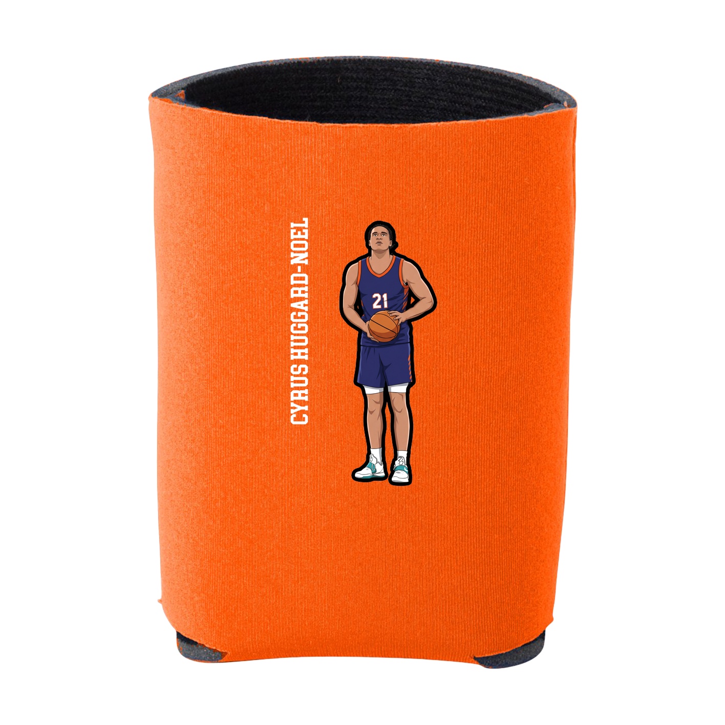 Can Holder — Name Vertical in Orange
