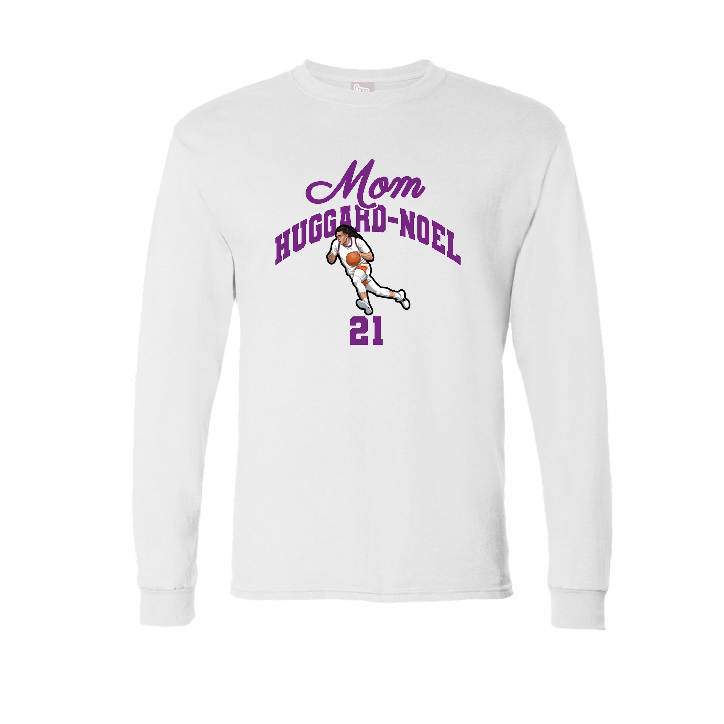 Long Sleeve Tee — Mothers Day Arch in White