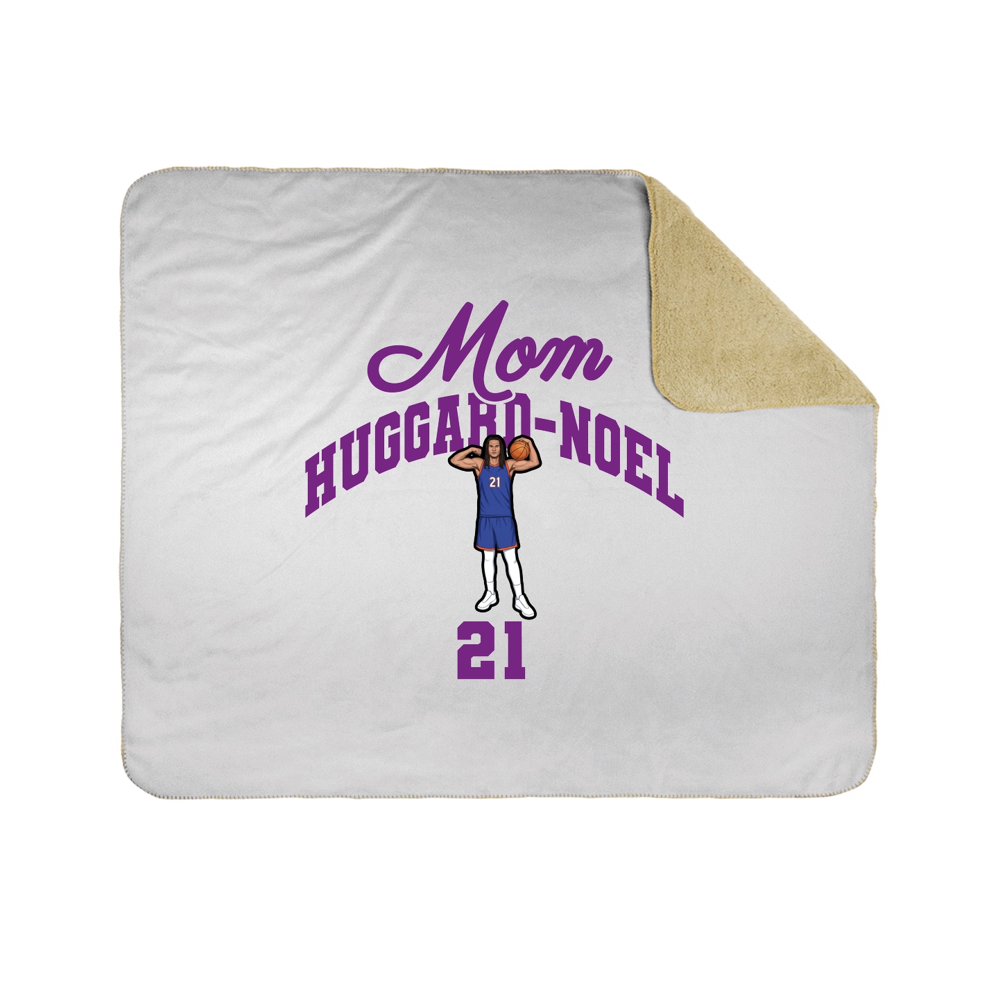 Throw Blanket — Mothers Day Arch in White
